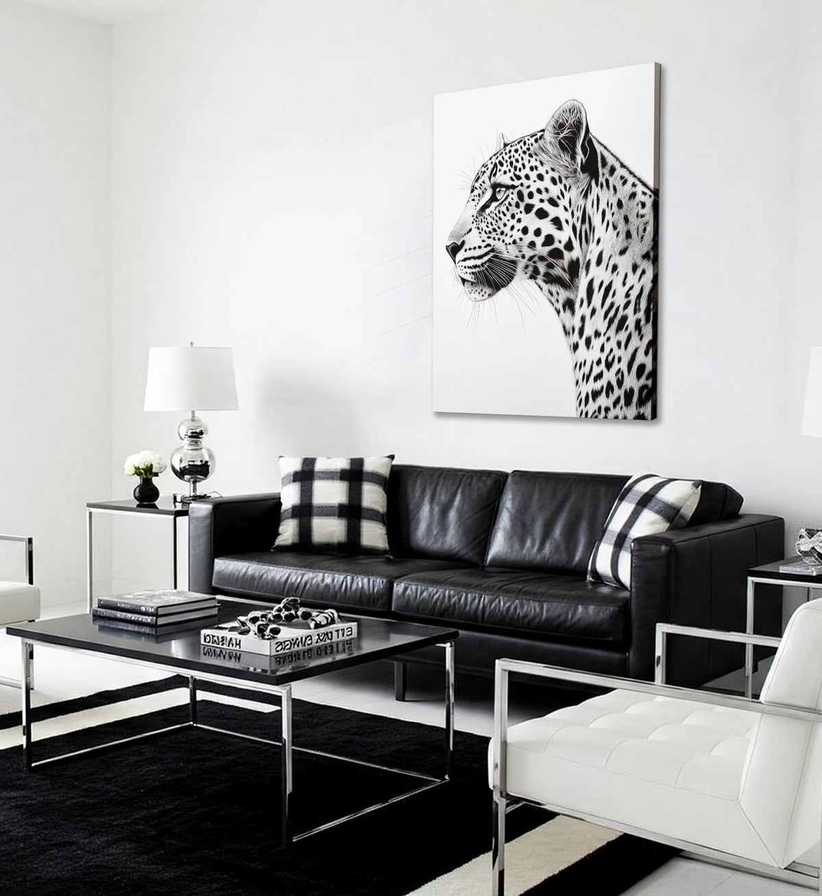 Leopard Gaze Modern Wall Artwork