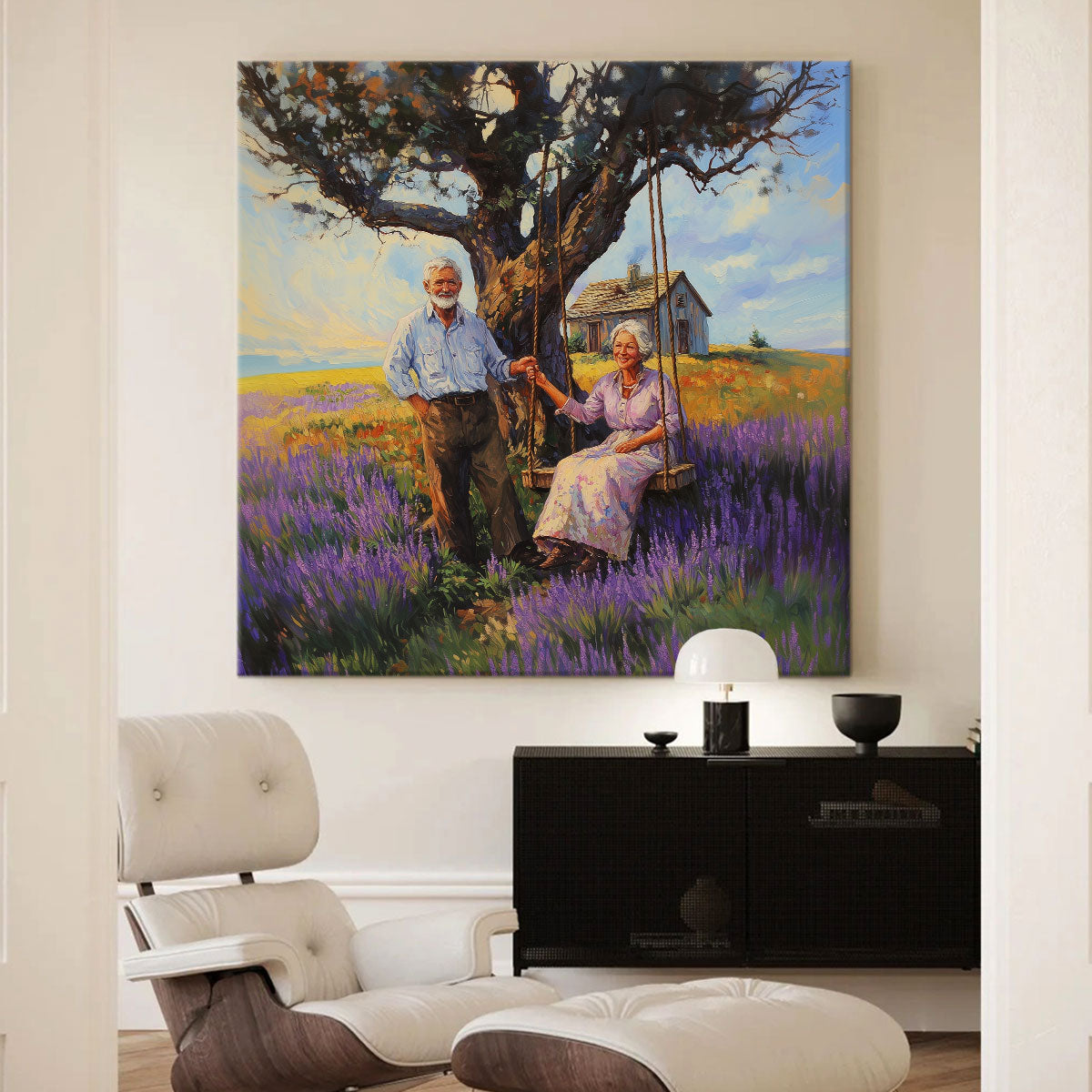 Eternal Companionship Oil Painting Canvas Wall Art