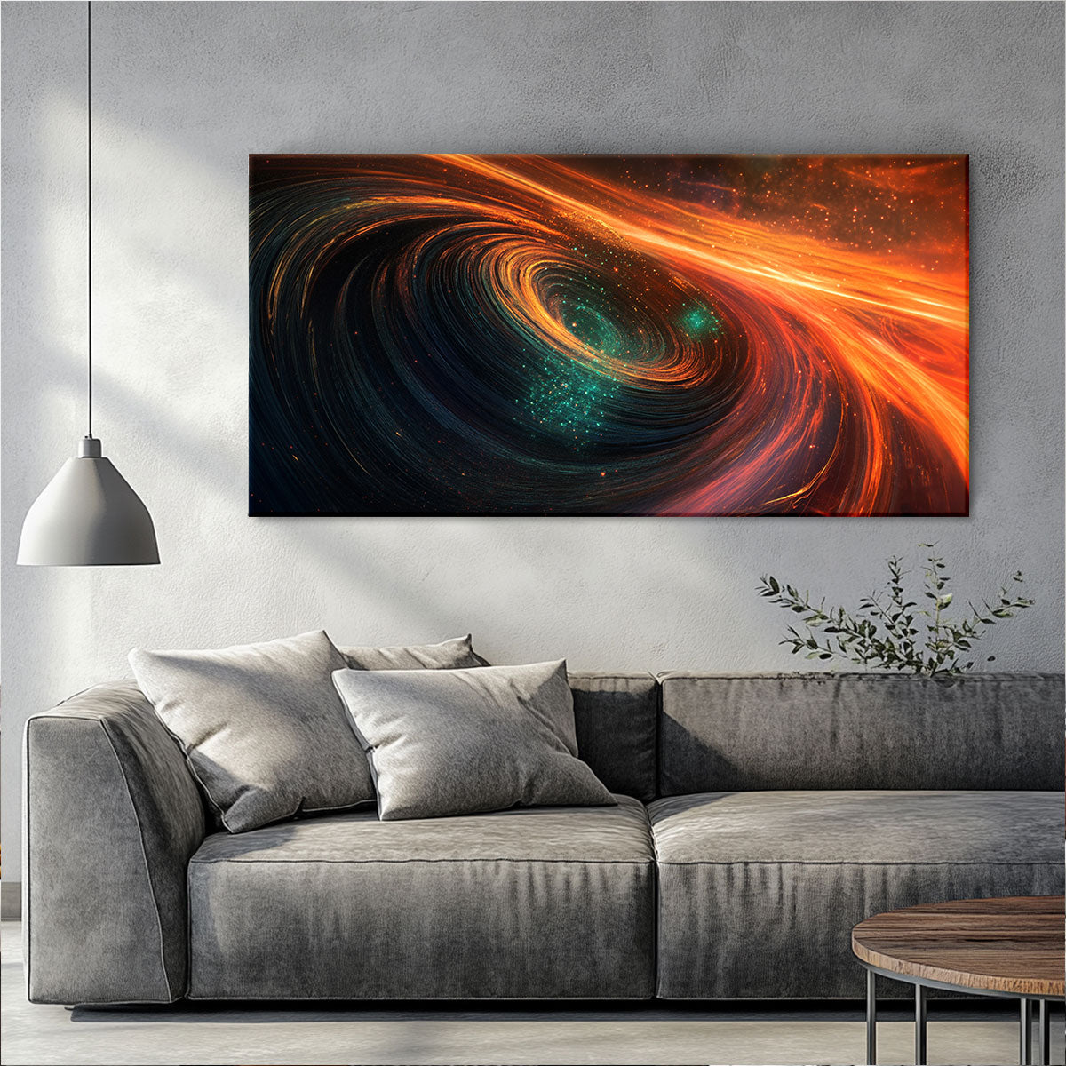 Cosmic Contemporary Abstract Canvas Wall Art for Living Room