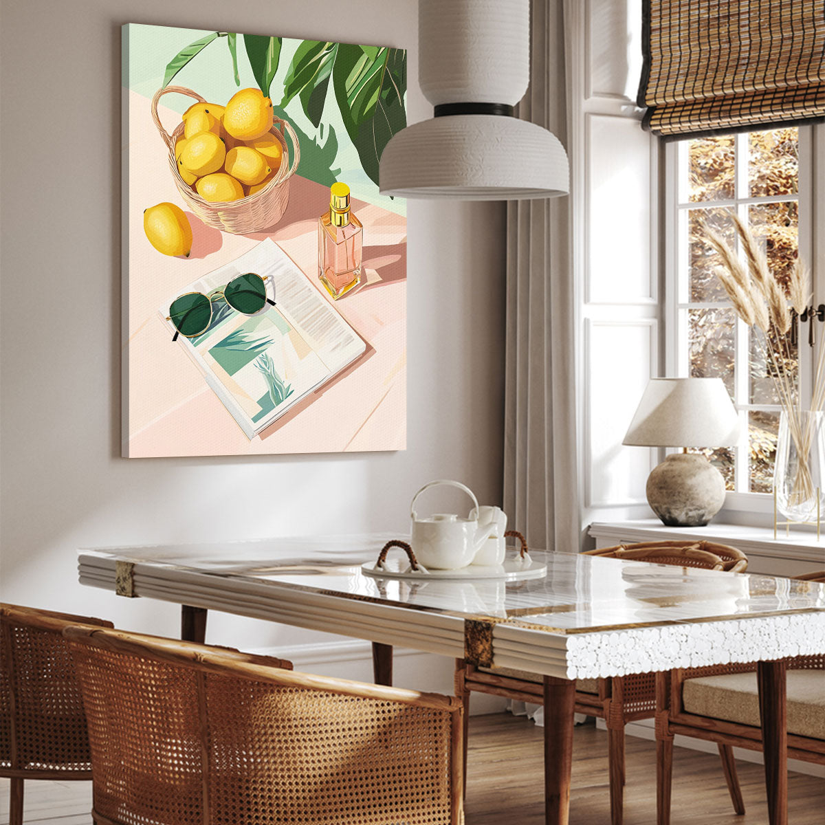 Citrus Breeze Modern Wall Artwork