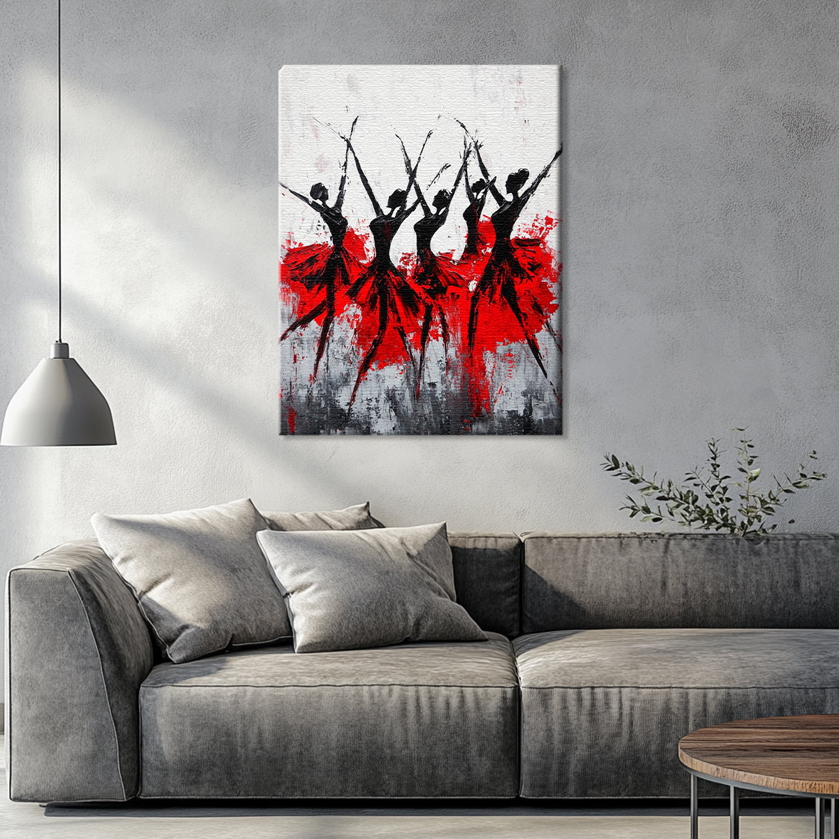 Dance of Passion Figurative Art Abstract Canvas Wall Art