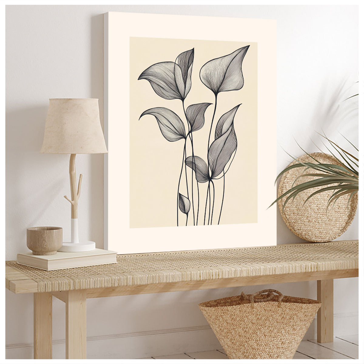 Foliage Line Abstract Wall Art