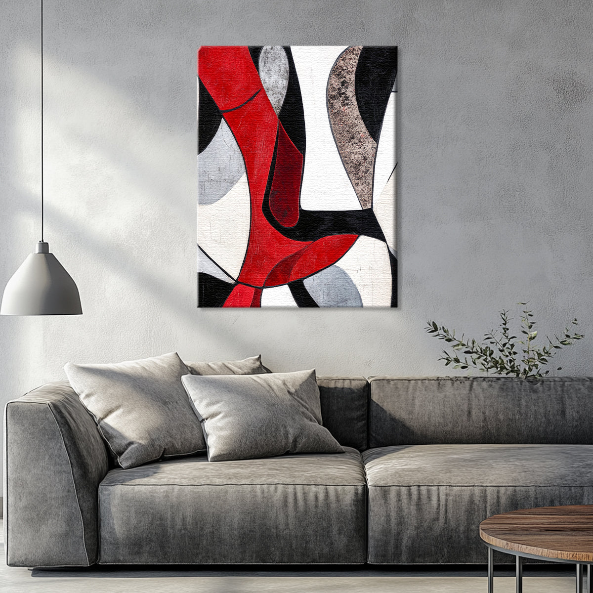 Bold Harmony Geometric Abstract Canvas Wall Art