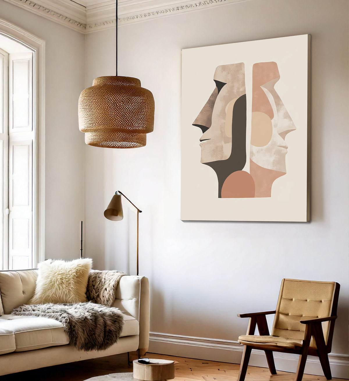 Minimalist East Architecture Canvas Wall Art