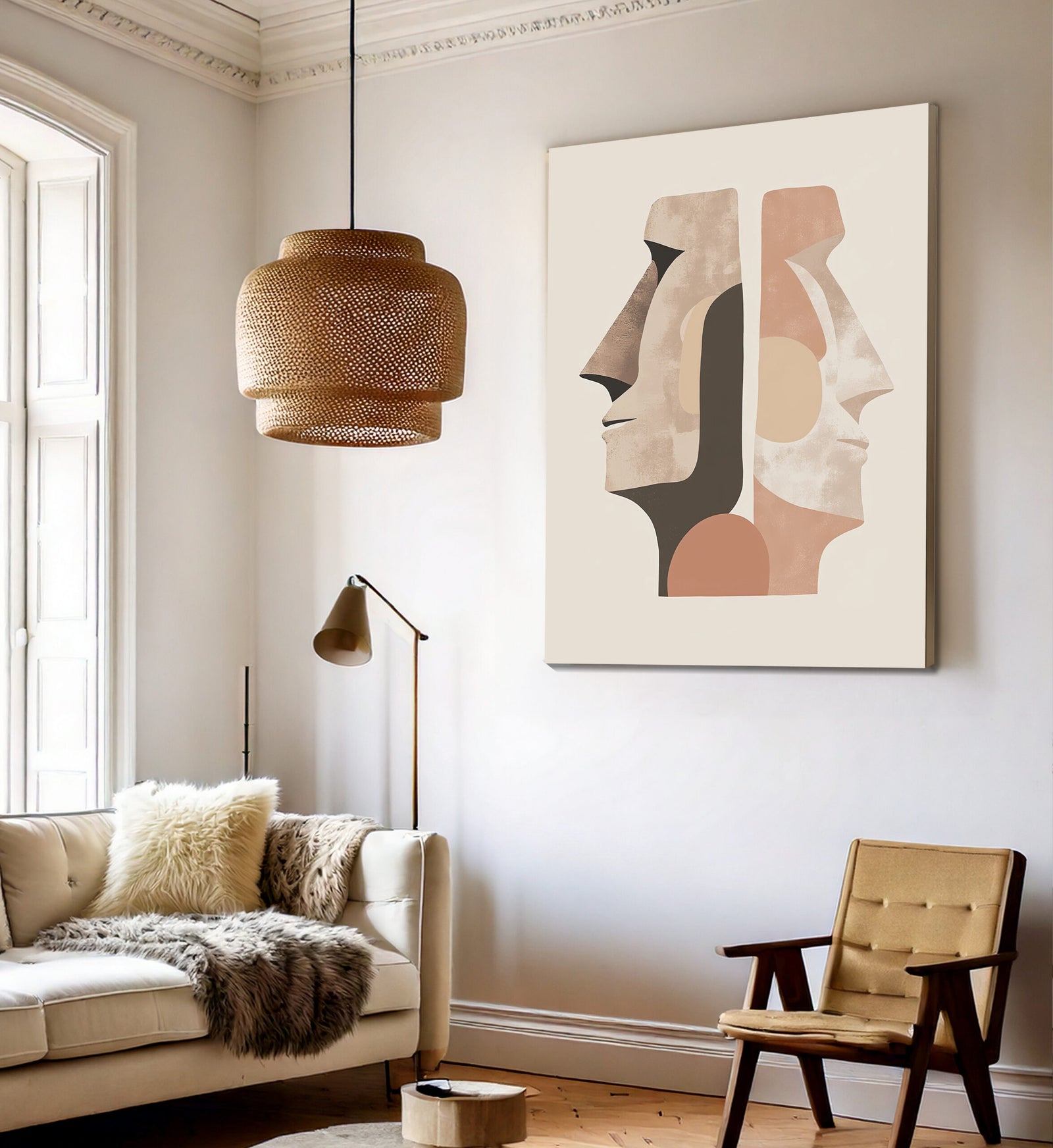 Minimalist East Architecture Canvas Wall Art
