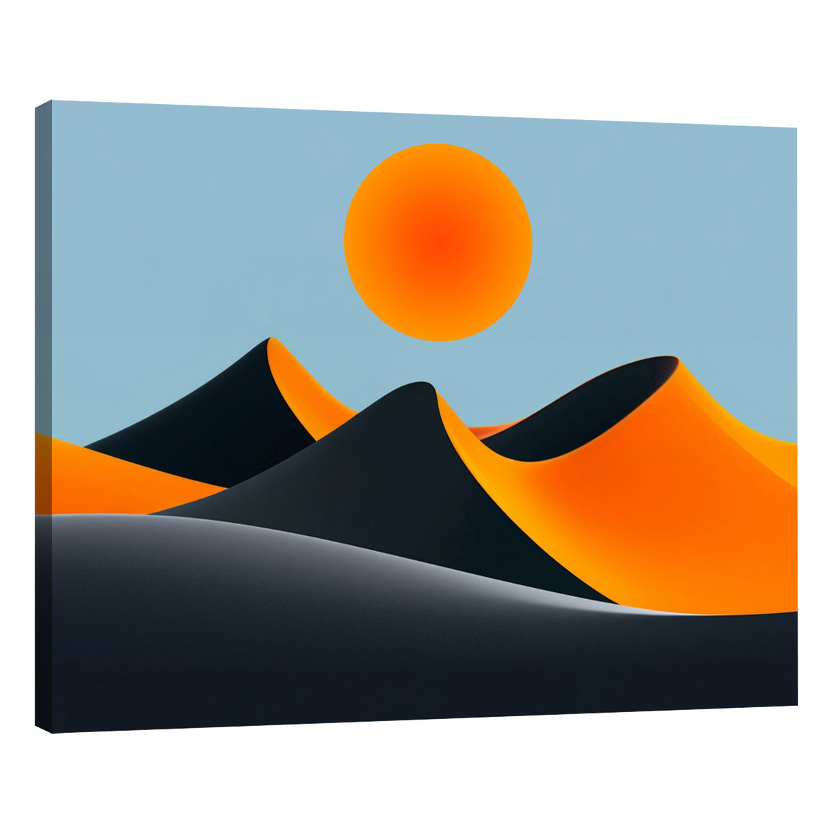 Surreal Desert Bloom Canvas Desert Painting