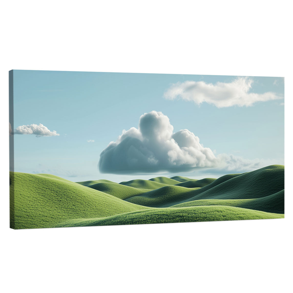 Calm Green Landscape Fine Arts Print