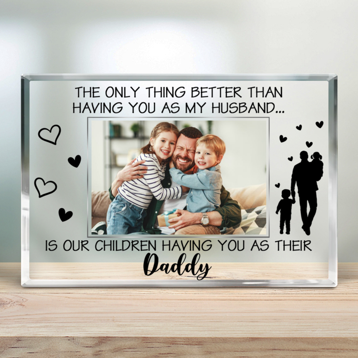 Father's Day Gift Ideas For Husband Custom Photo Acrylic Plaque