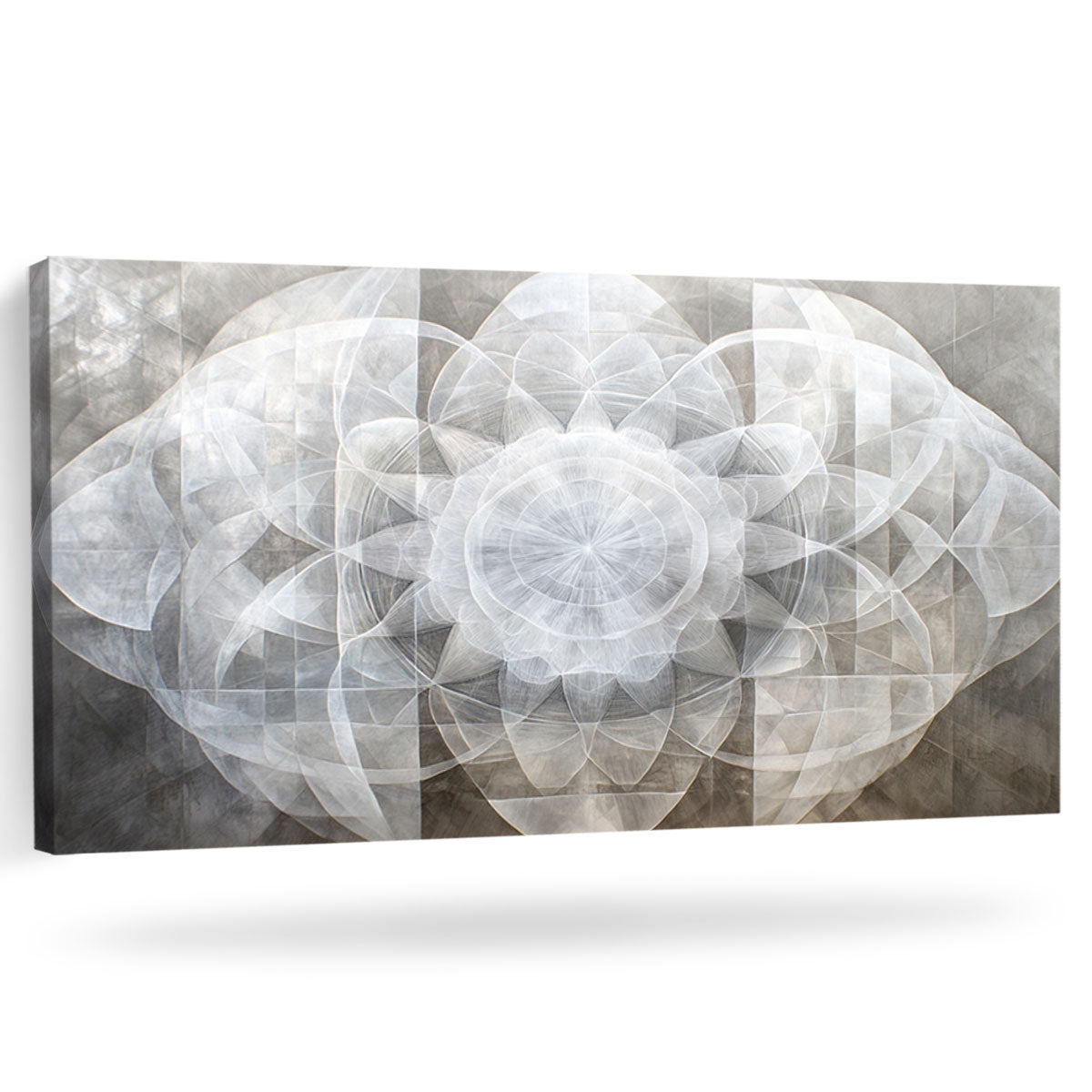 Ethereal Geometry Abstract Canvas Wall Art for Living Room