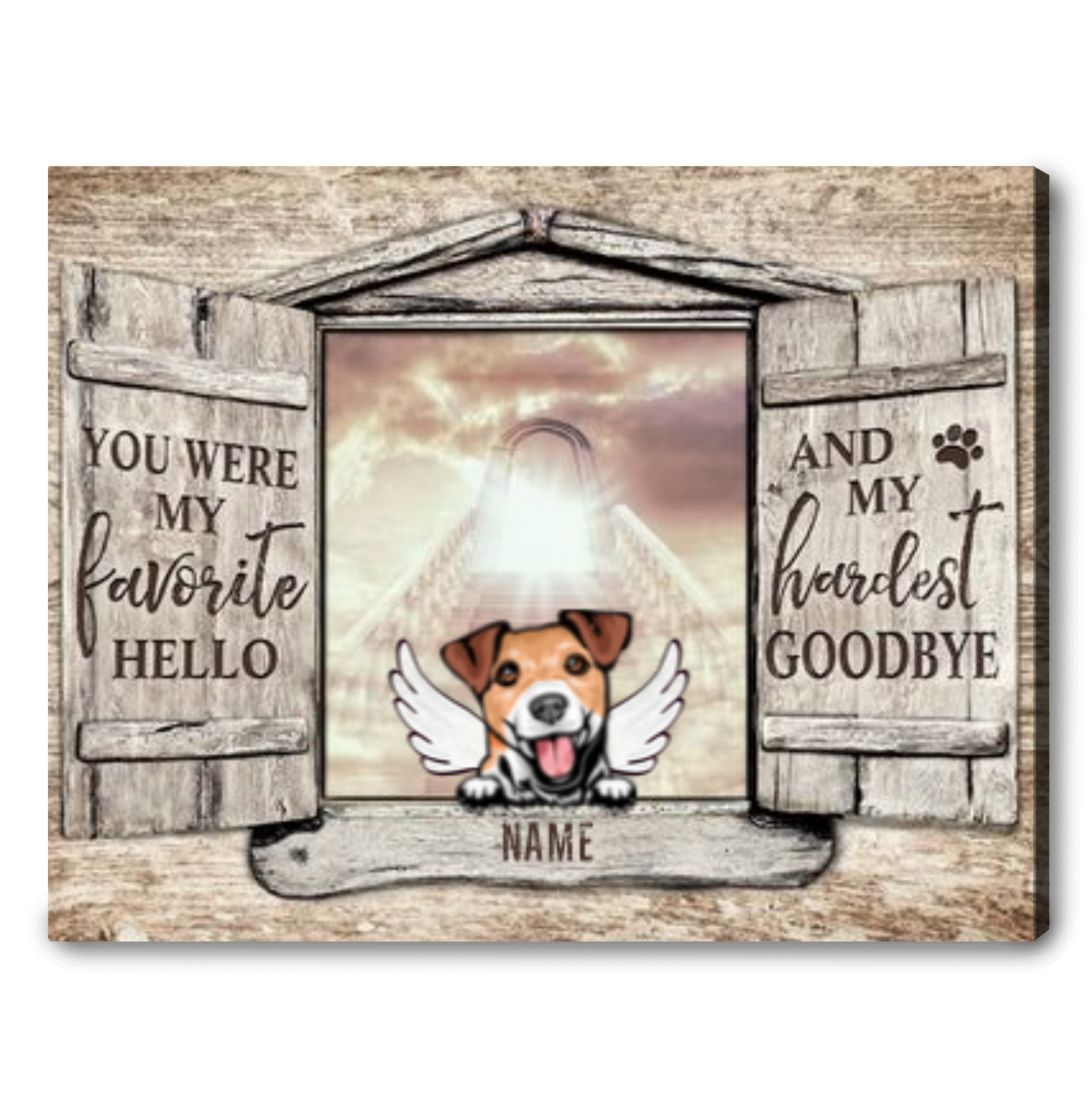 Personalized Gift For Dog Owner Dog Sympathy Gifts Dog Memorial Wall Art