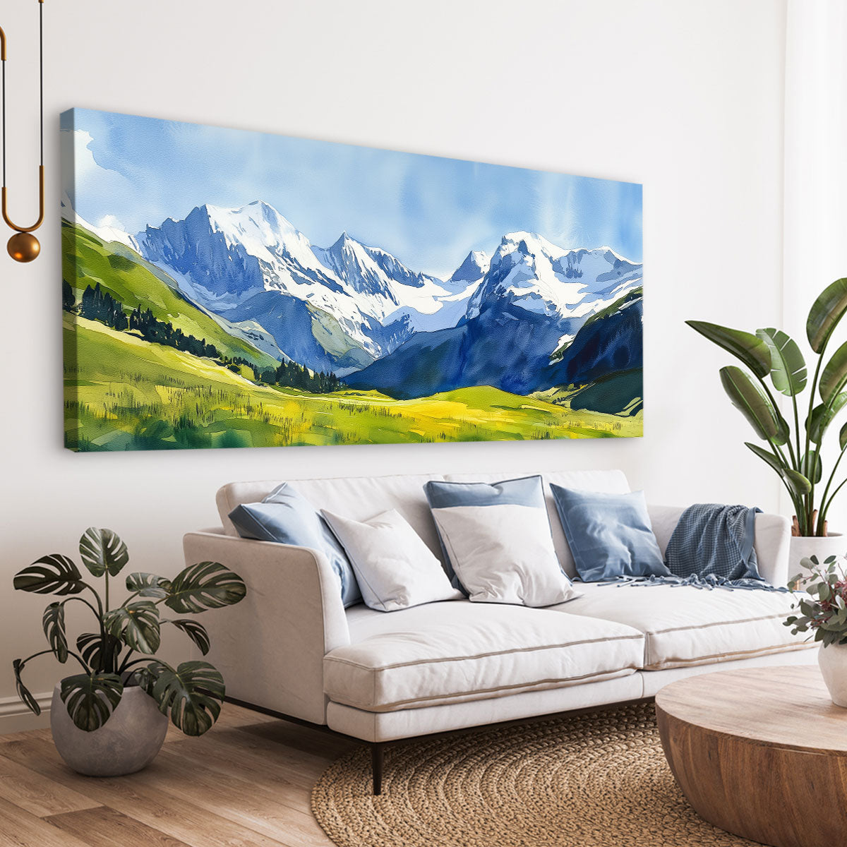 Abstract Green Landscape Nature Artwork