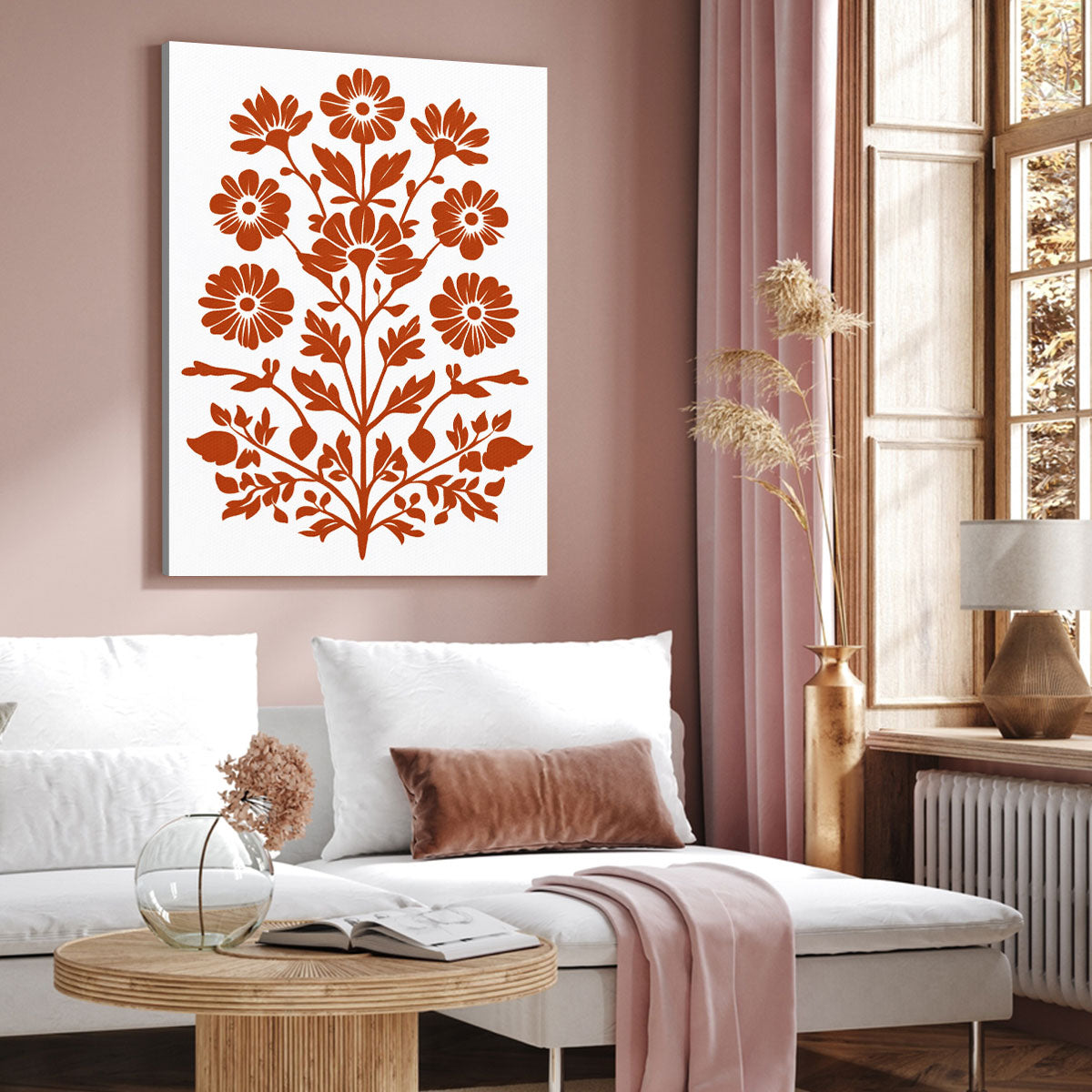 Chic Floral Pattern Boho Wall Decor