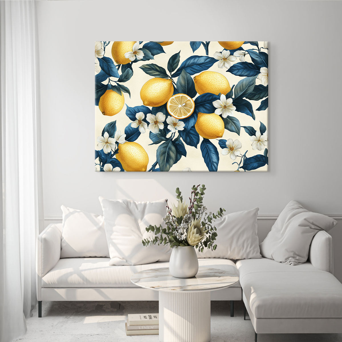 Lemon Garden Abstract Wall Art
