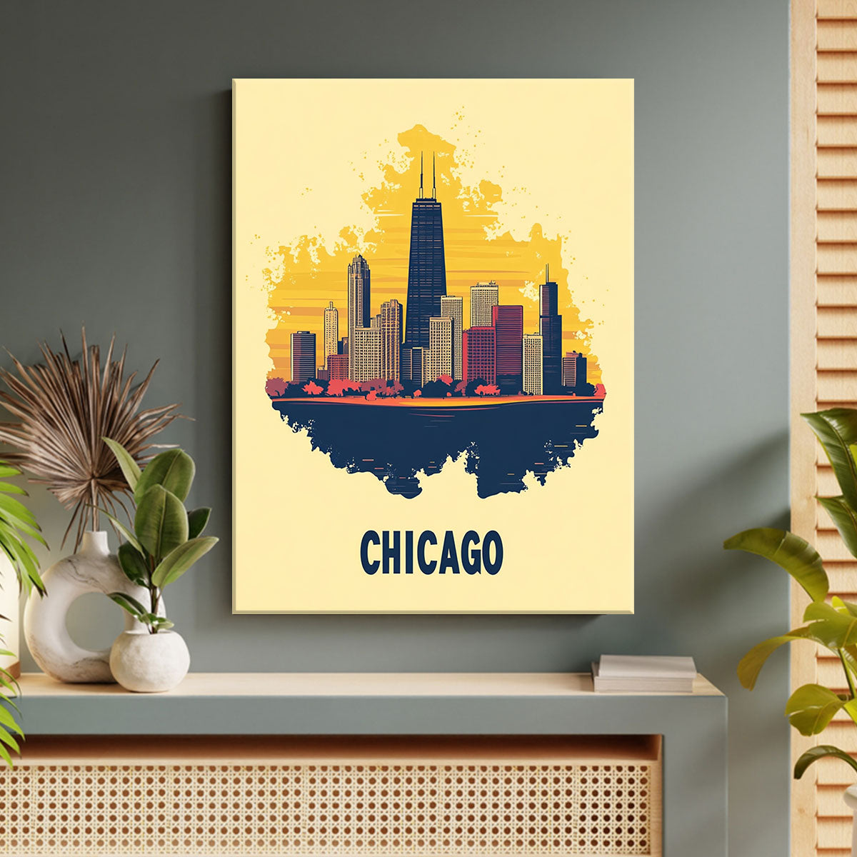 Chicago Skyline Modern Wall Artwork