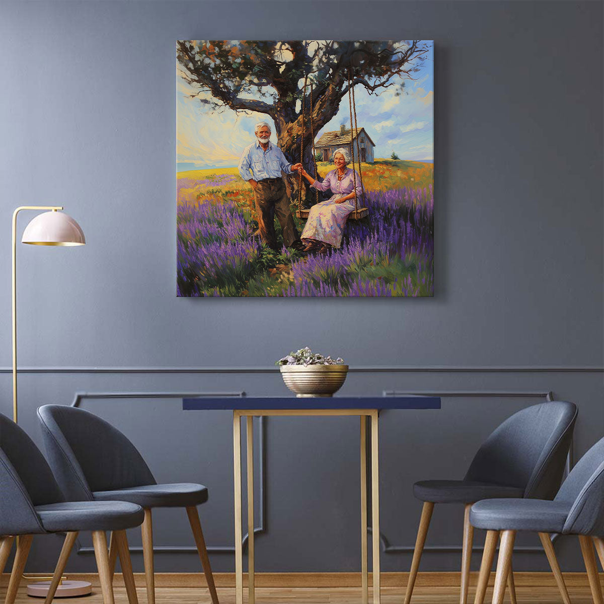 Eternal Companionship Oil Painting Canvas Wall Art