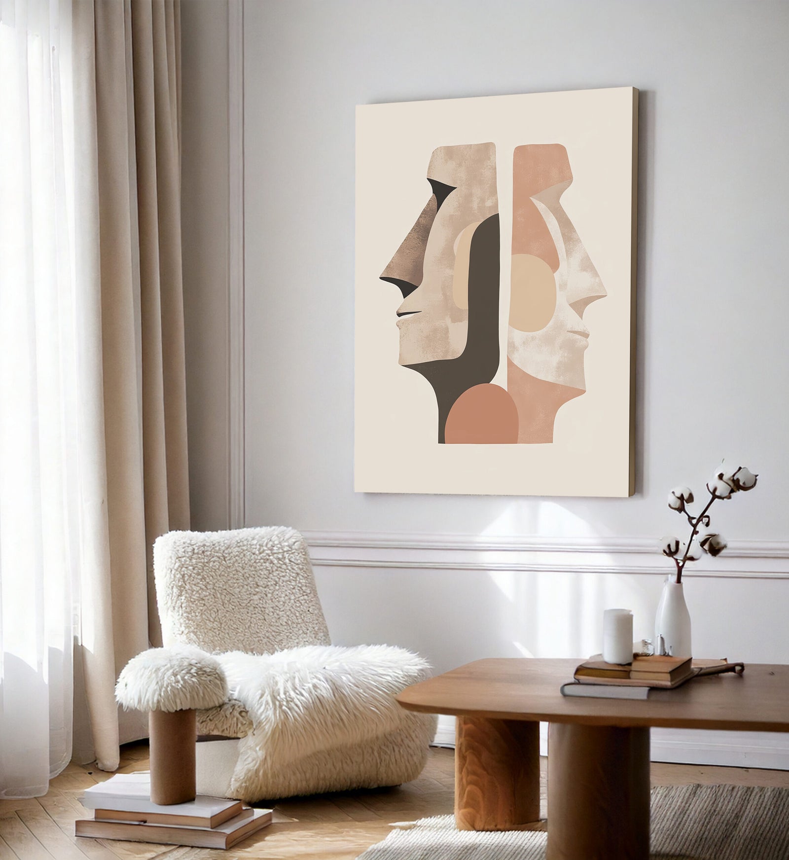 Minimalist East Architecture Canvas Wall Art