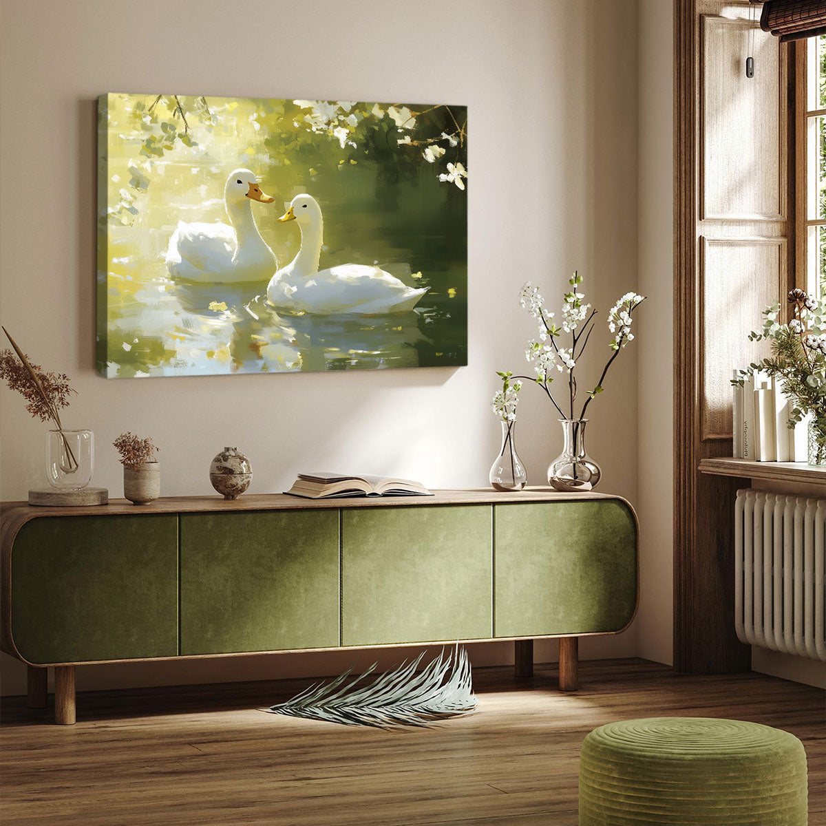 Tranquil Waters Companions Duck Painting