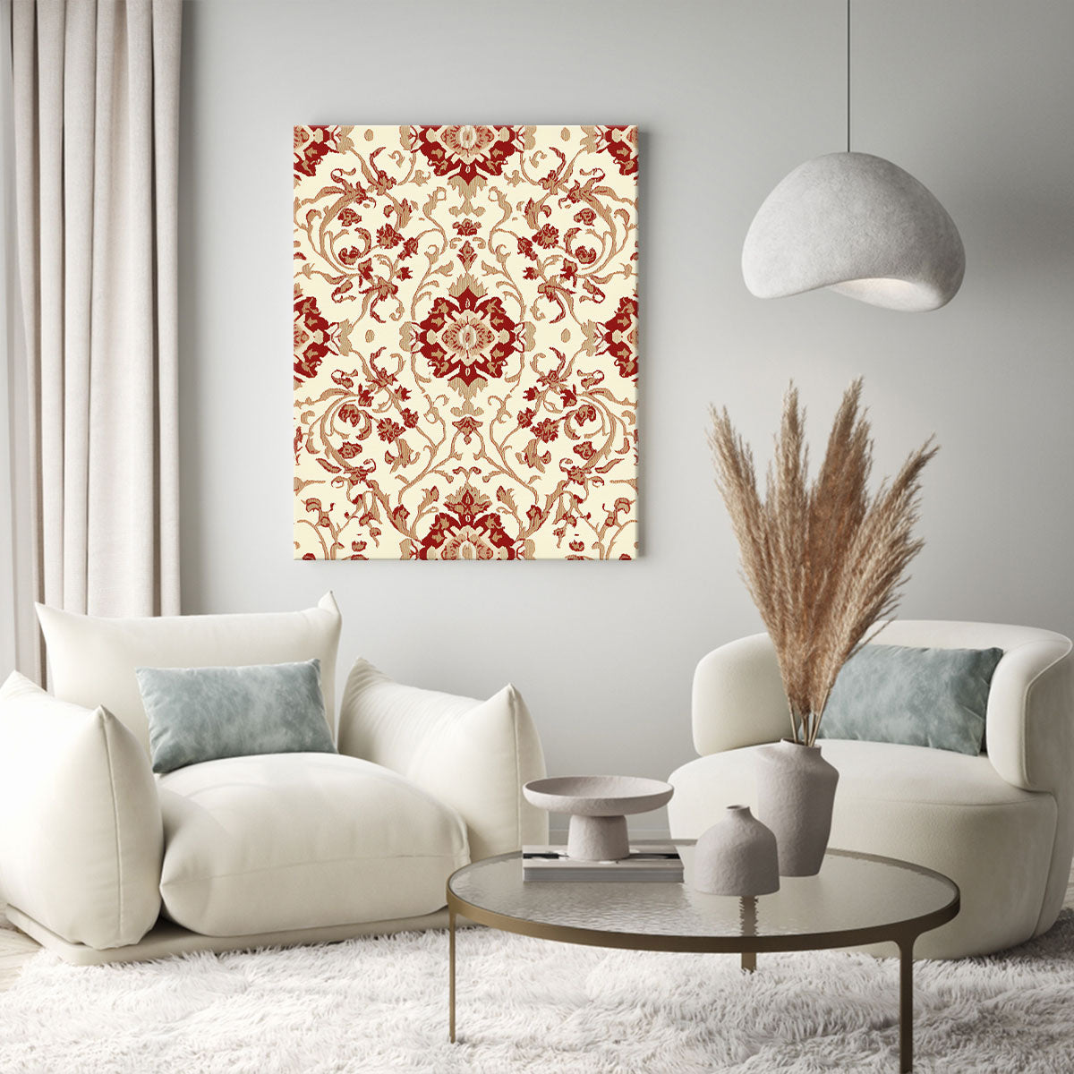 Whimsical Folk Art Canvas Boho Wall Decor