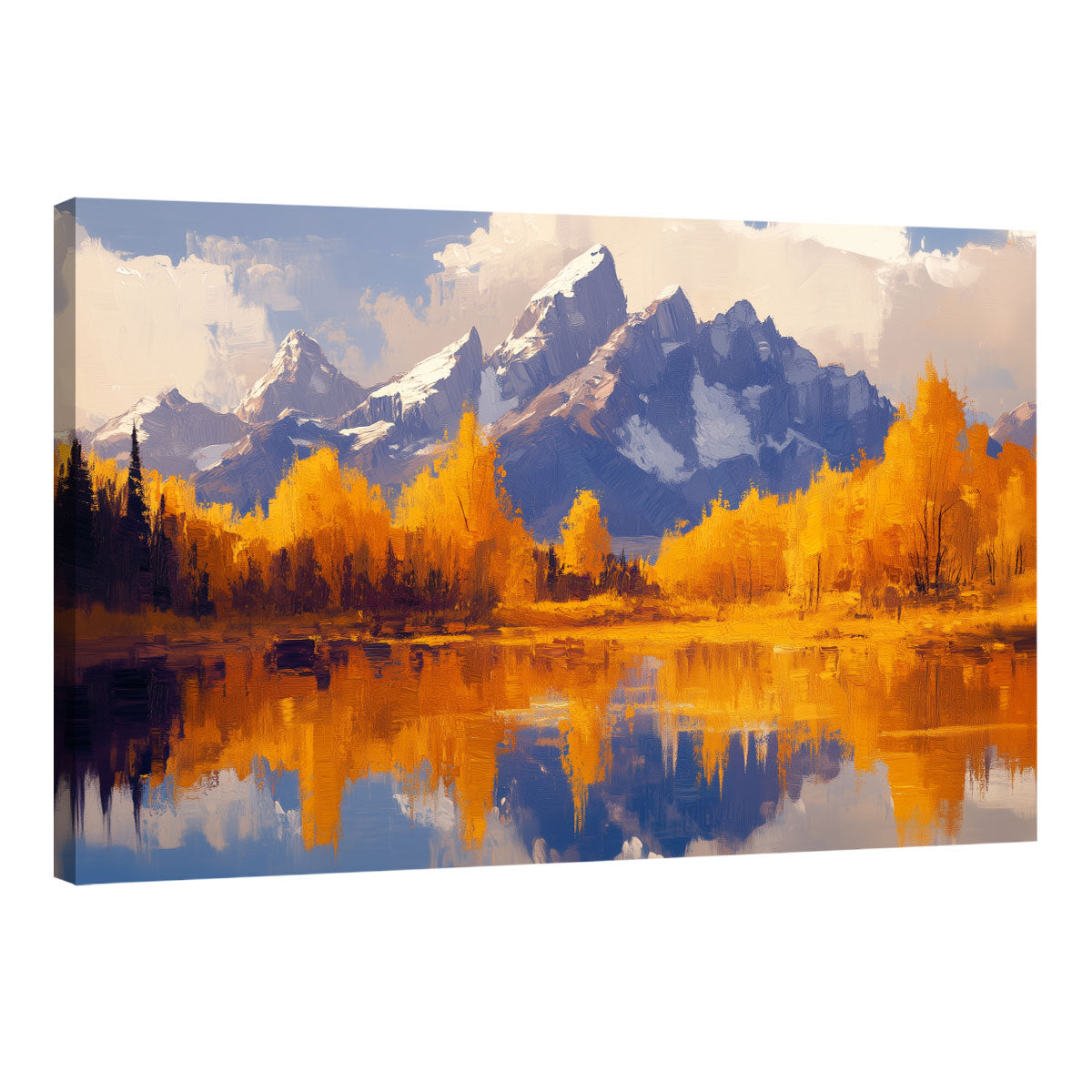 Autumn Mountain Wall Art Canvas Print
