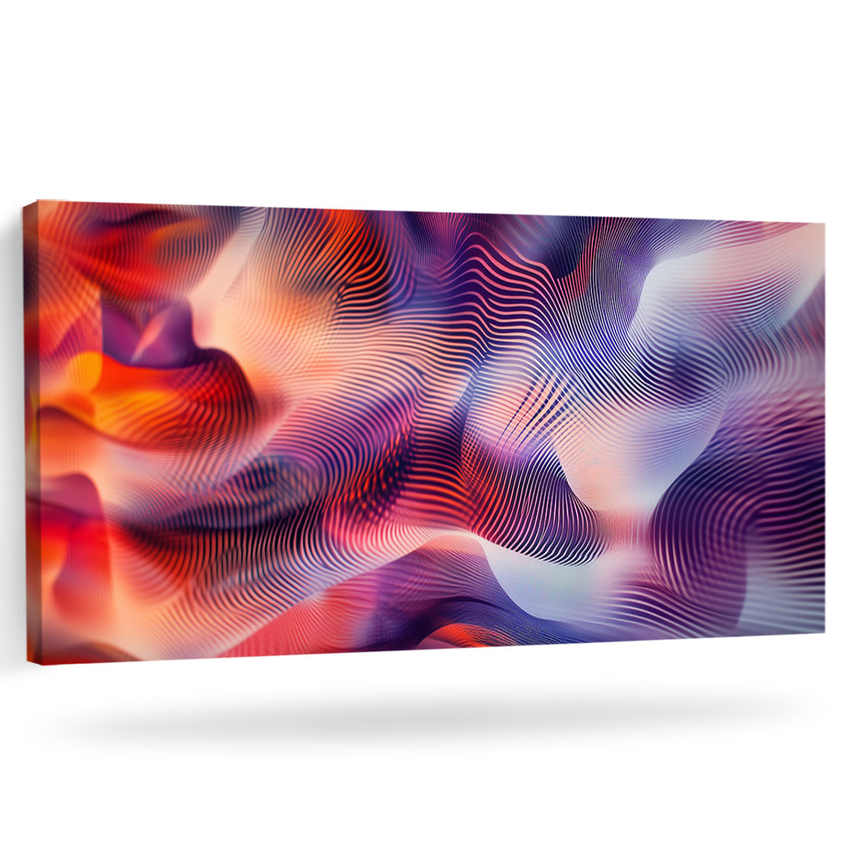 Fluid Dynamics Contemporary Abstract Canvas Wall Art for Living Room