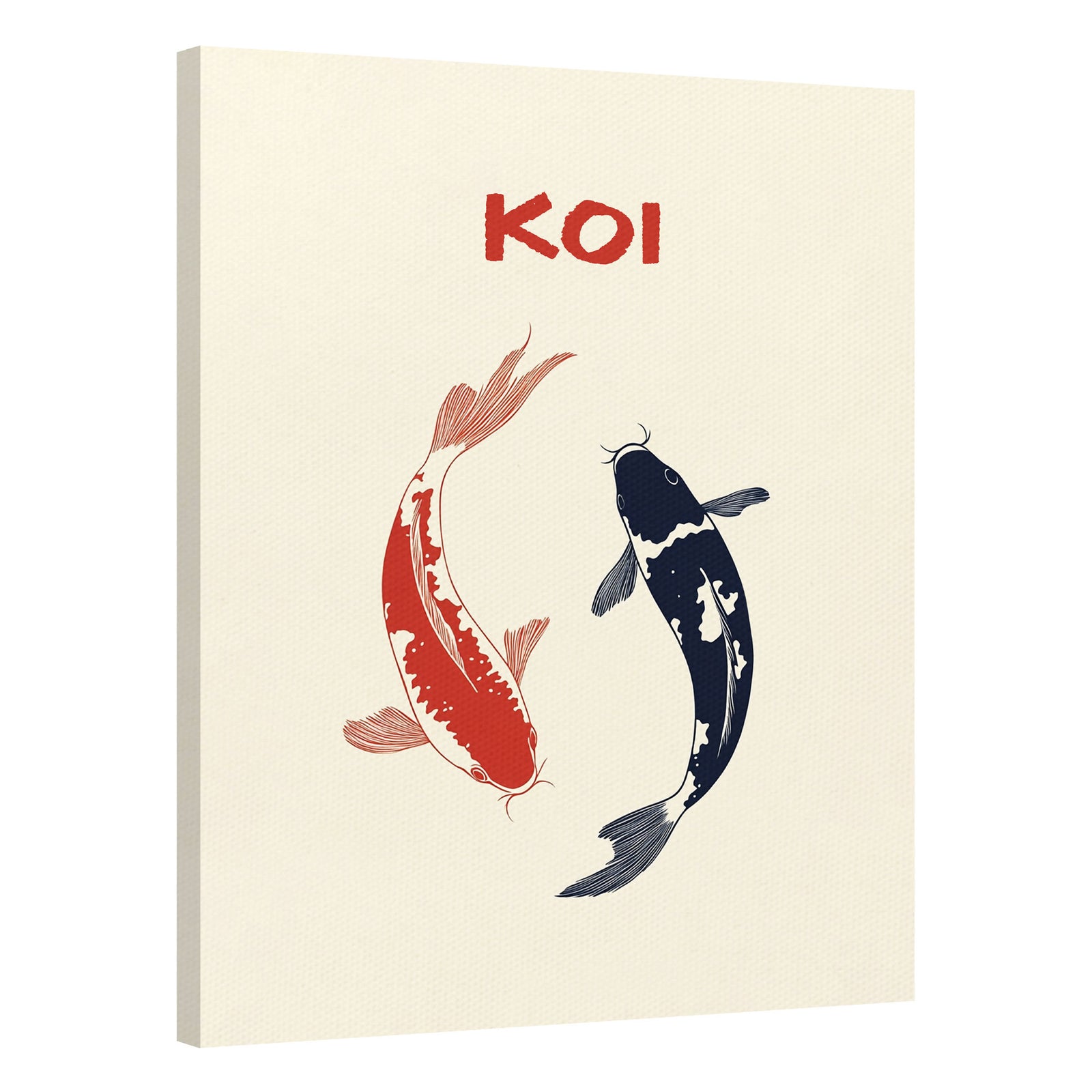Koi Fish Canvas Modern Wall Artwork