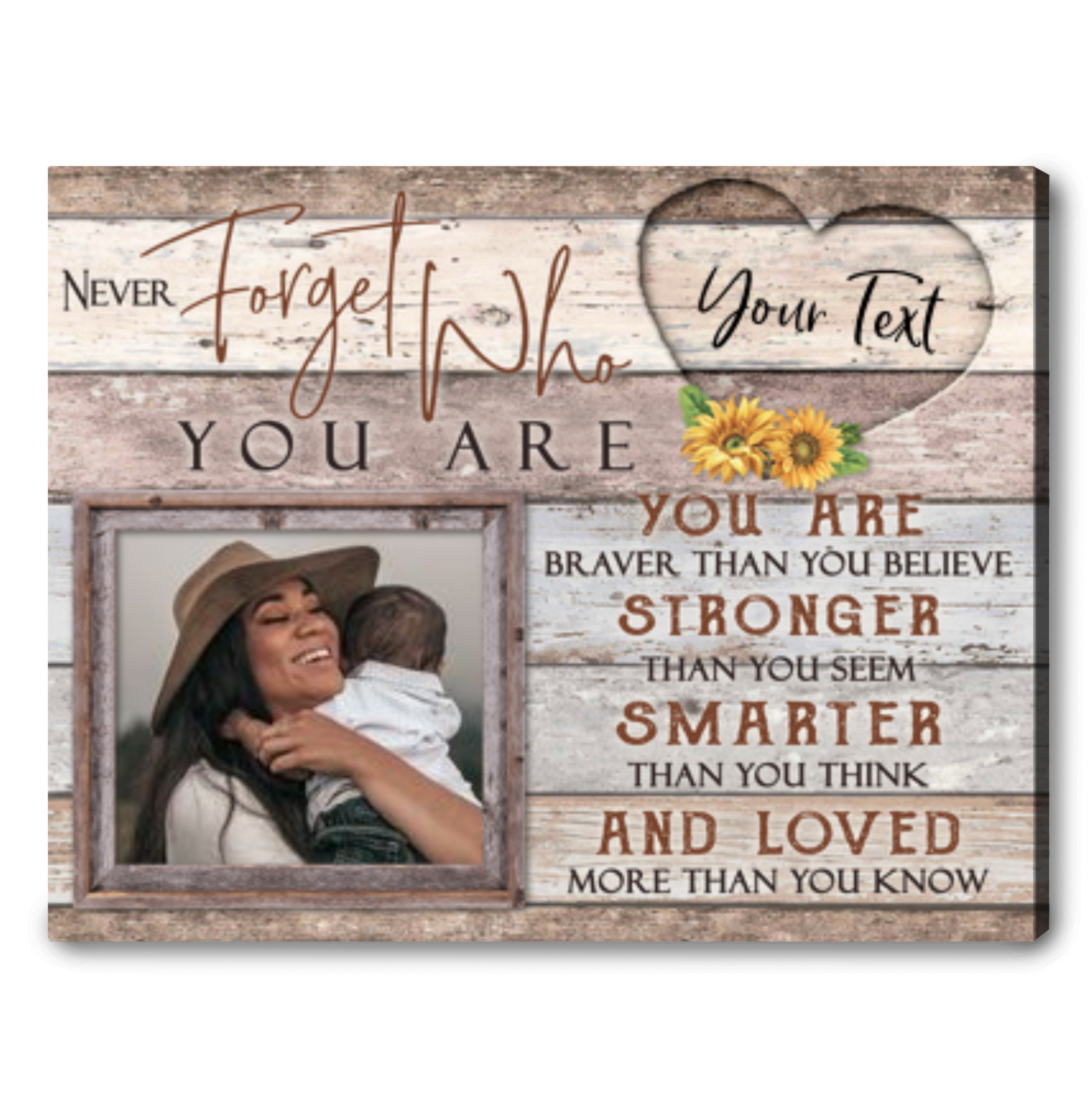 Personalized Gift For Daughter First Mother's Day Gift Canvas Wall Decor