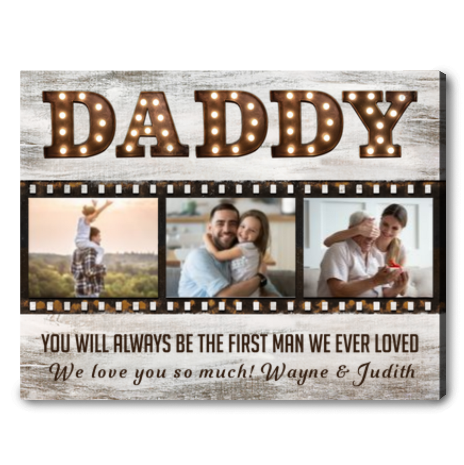 Custom Father's Day Gift Personalized Photo Gift For Dad 