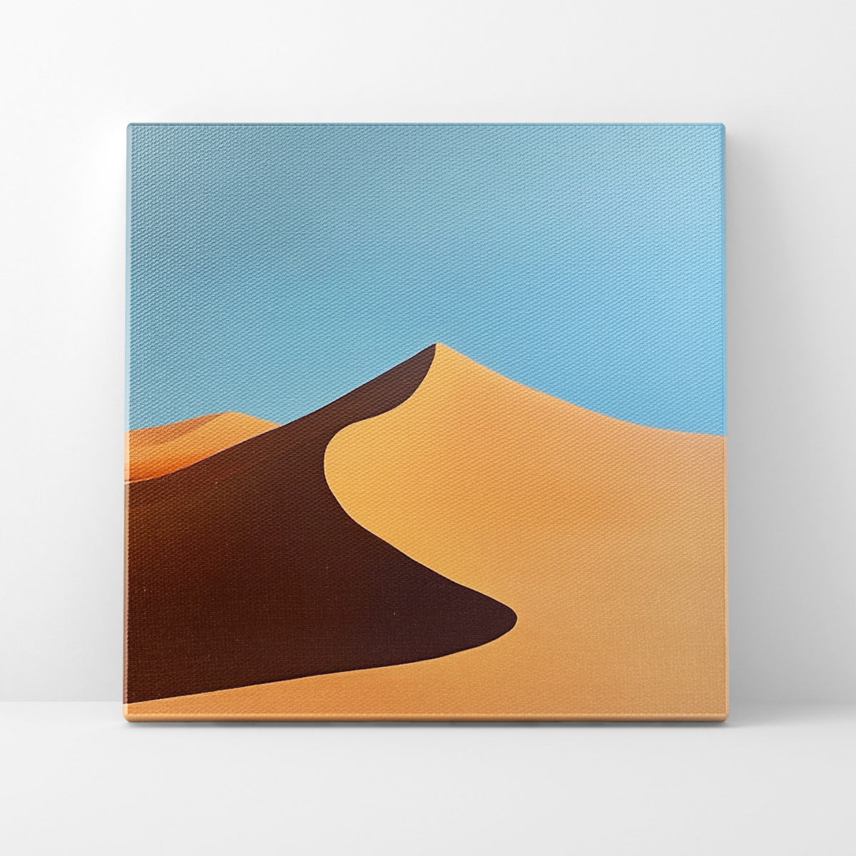 Dune Minimalist Square Canvas Print