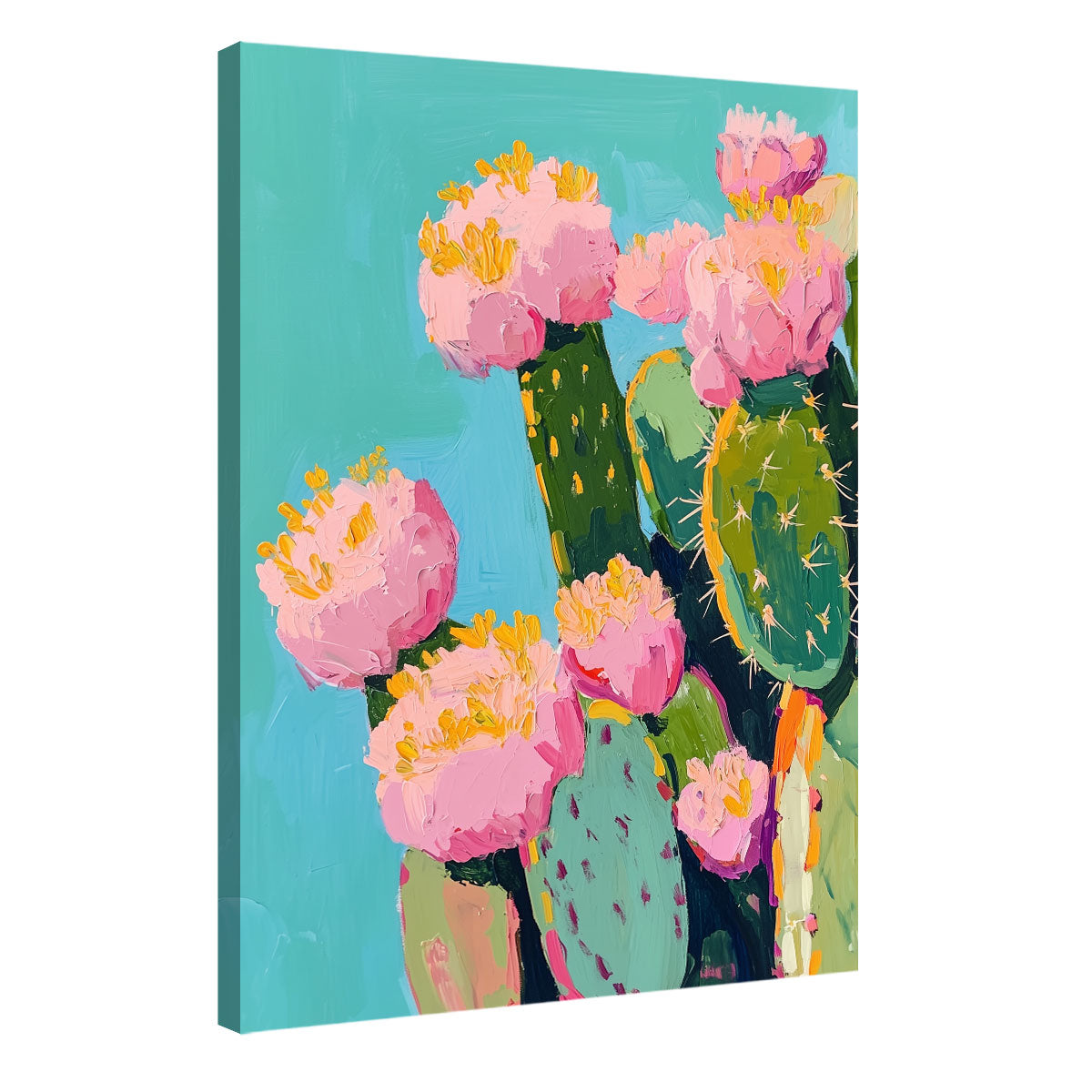 Cactus Painting Resilience Botanical Wall Art