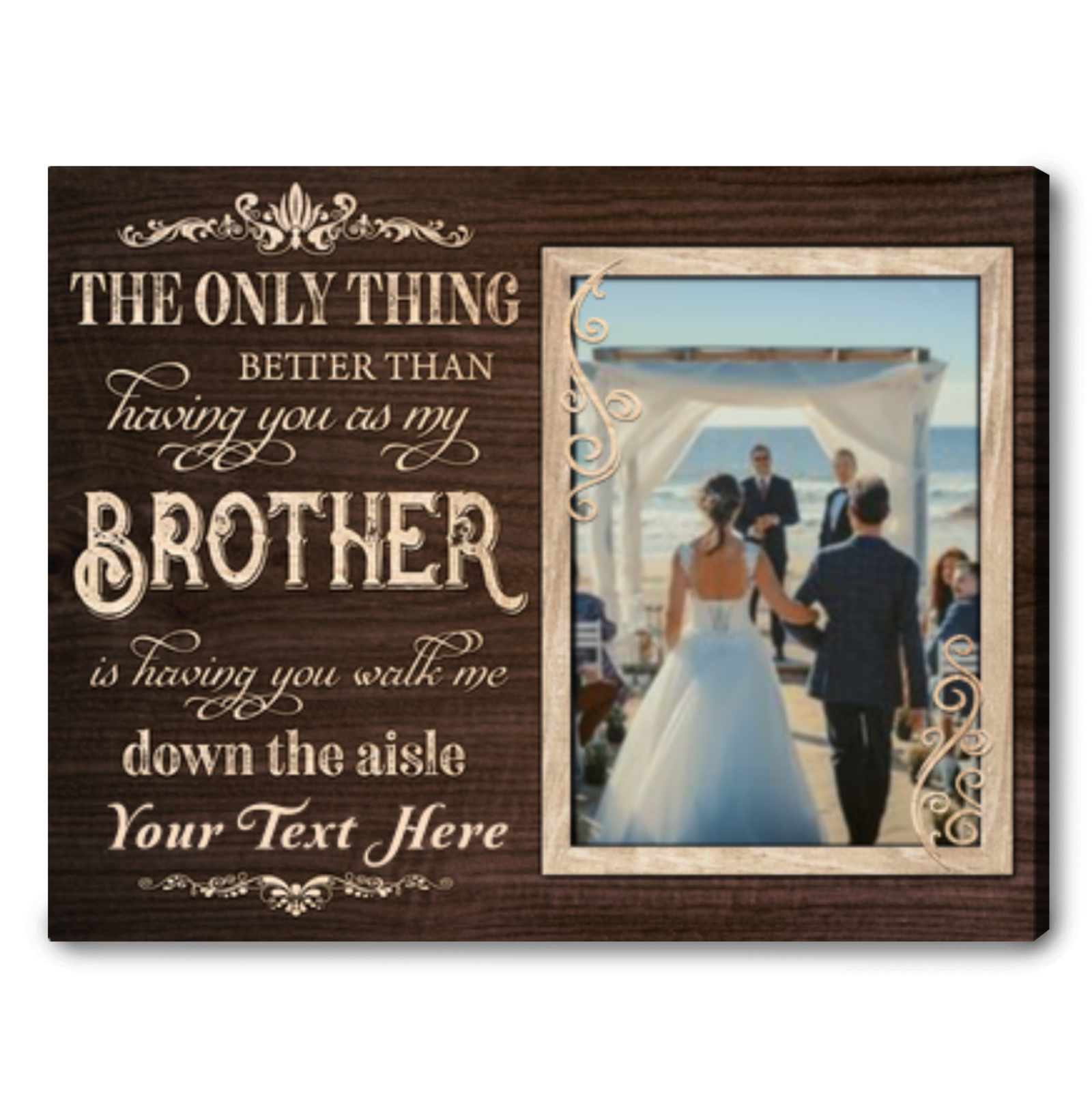 Brother of the Bride Gift Brother Wedding Gift Gifts for Brother from Sister