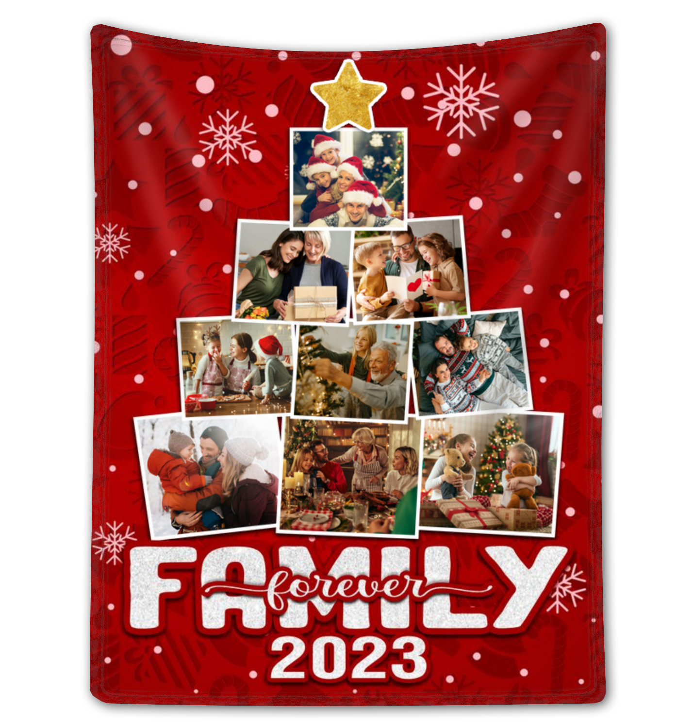 Special Gift For Family Custom Christmas Blankets With Photos