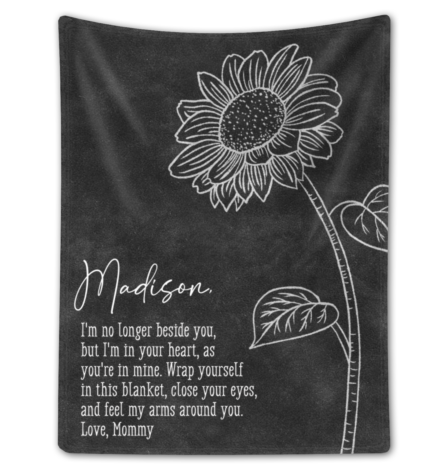Beautiful Gift For Loss Of A Mother Personalized Fleece Blanket