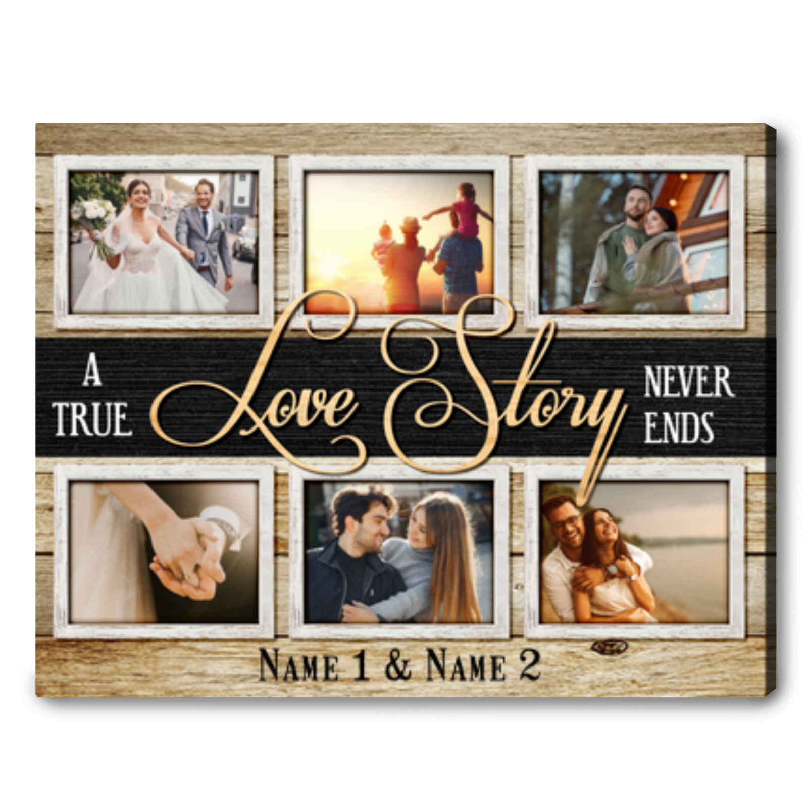 Personalized Photo Gift For Couple Anniversary Gift For Husband and Wife A True Love Story