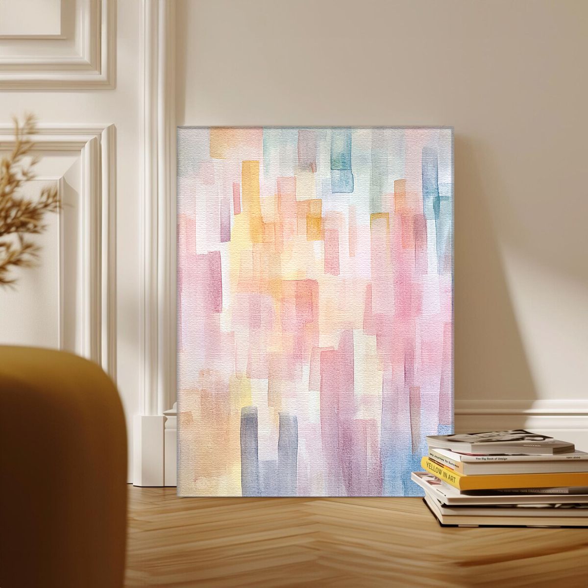Soft Horizon Abstract Canvas Print Wall Art For Decoration