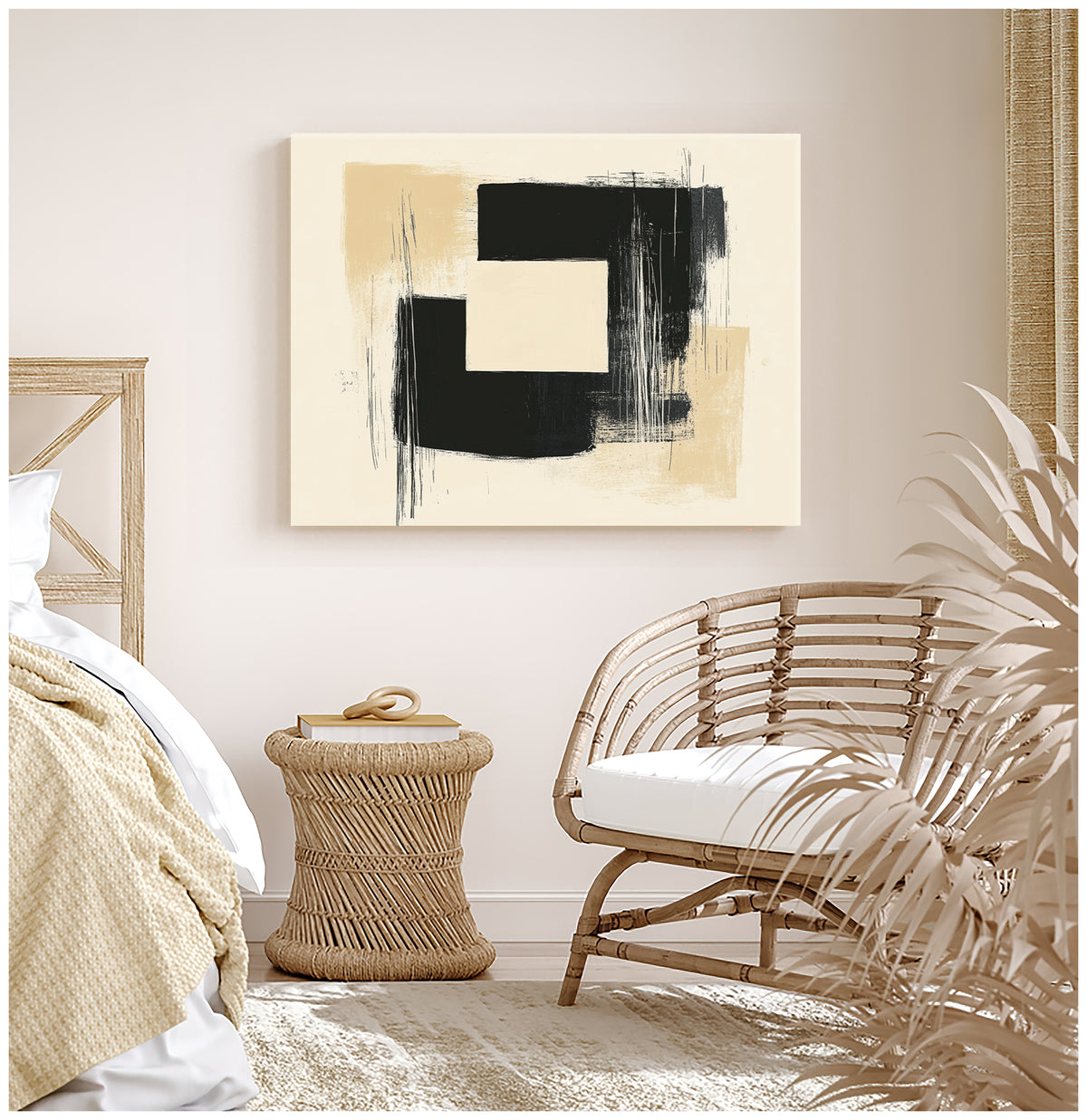 Urban Edge Abstract Canvas Print for Living Room