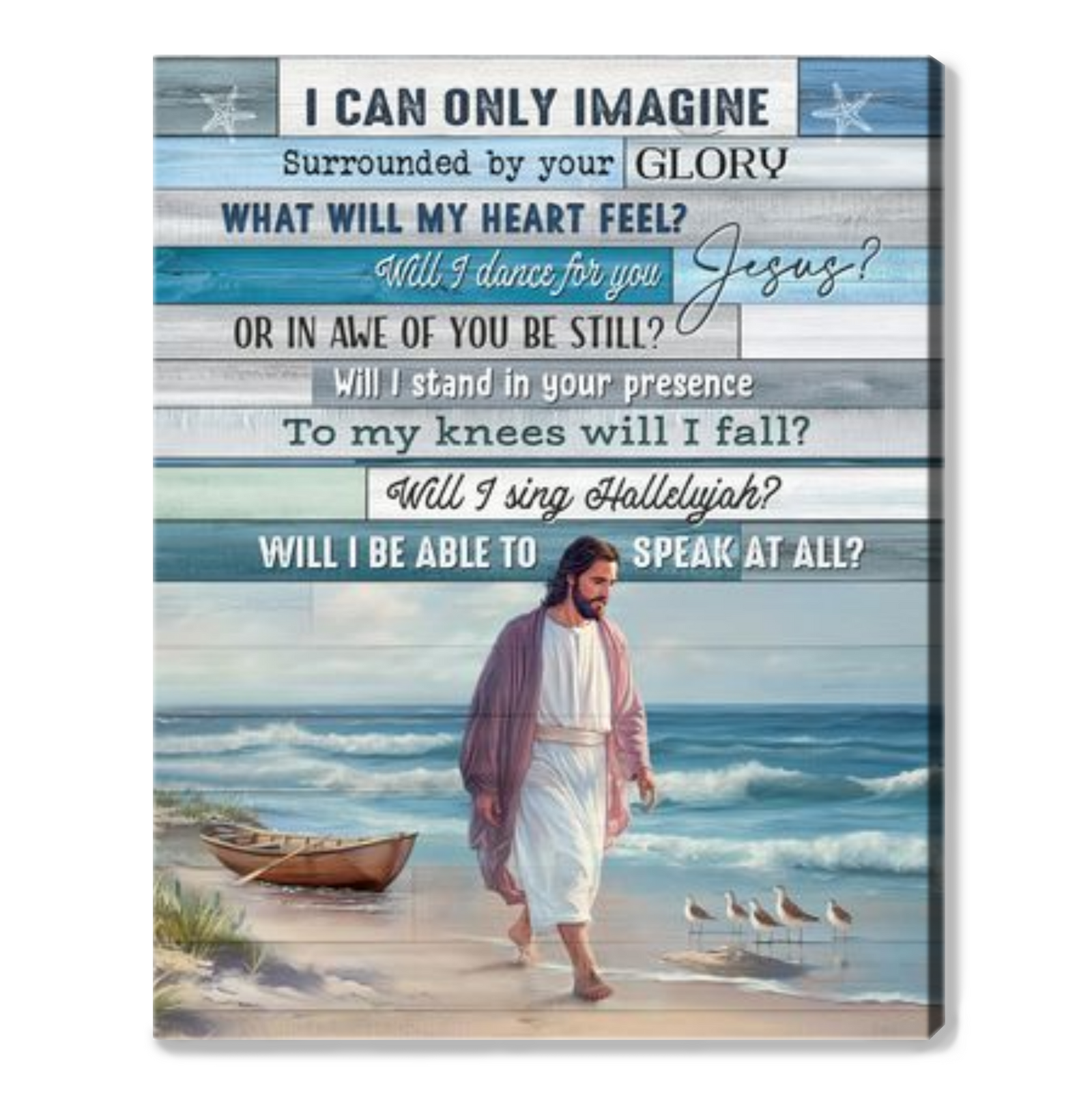 Jesus Art I Can Only Imagine Christmas Faith Gift Canvas Print