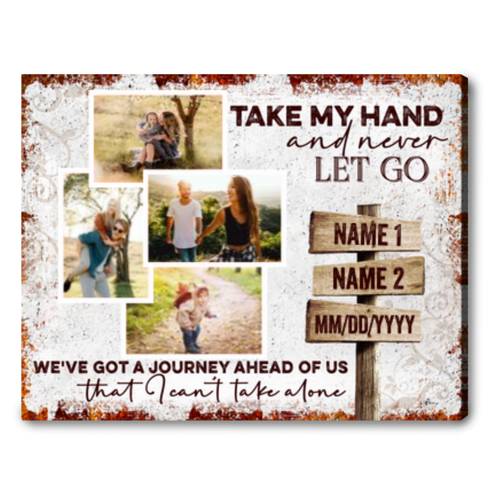 Unique Housewarming Gifts For Couples Personalized Canvas Gift For Couple