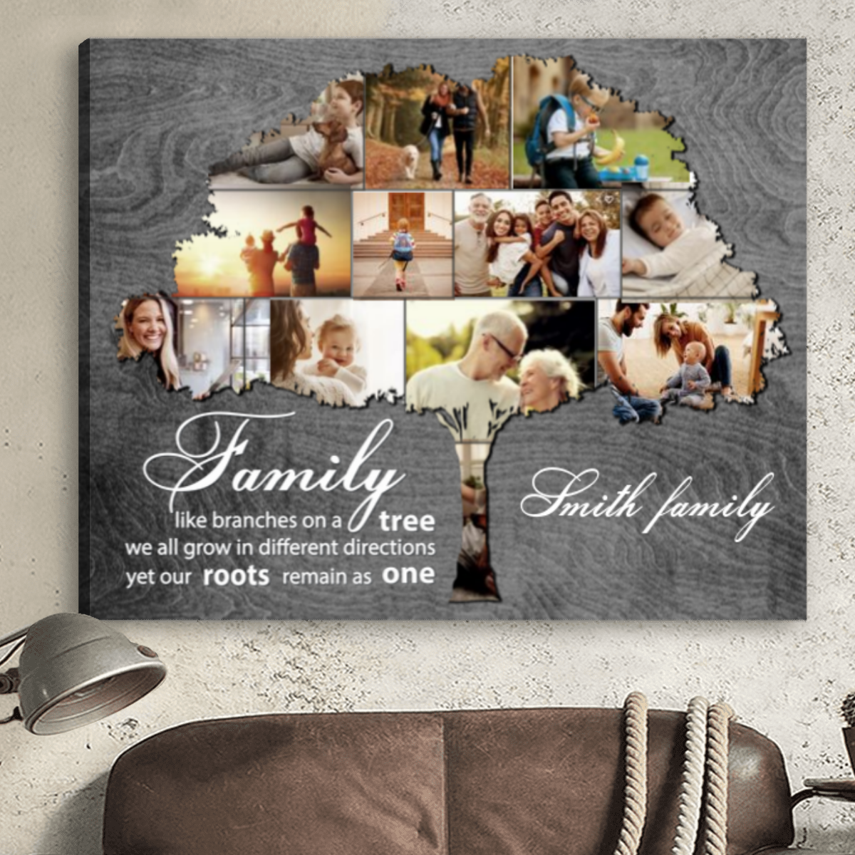 Family Wall Decor, Personalized Photo Gifts, Family Tree Art Ohcanvas