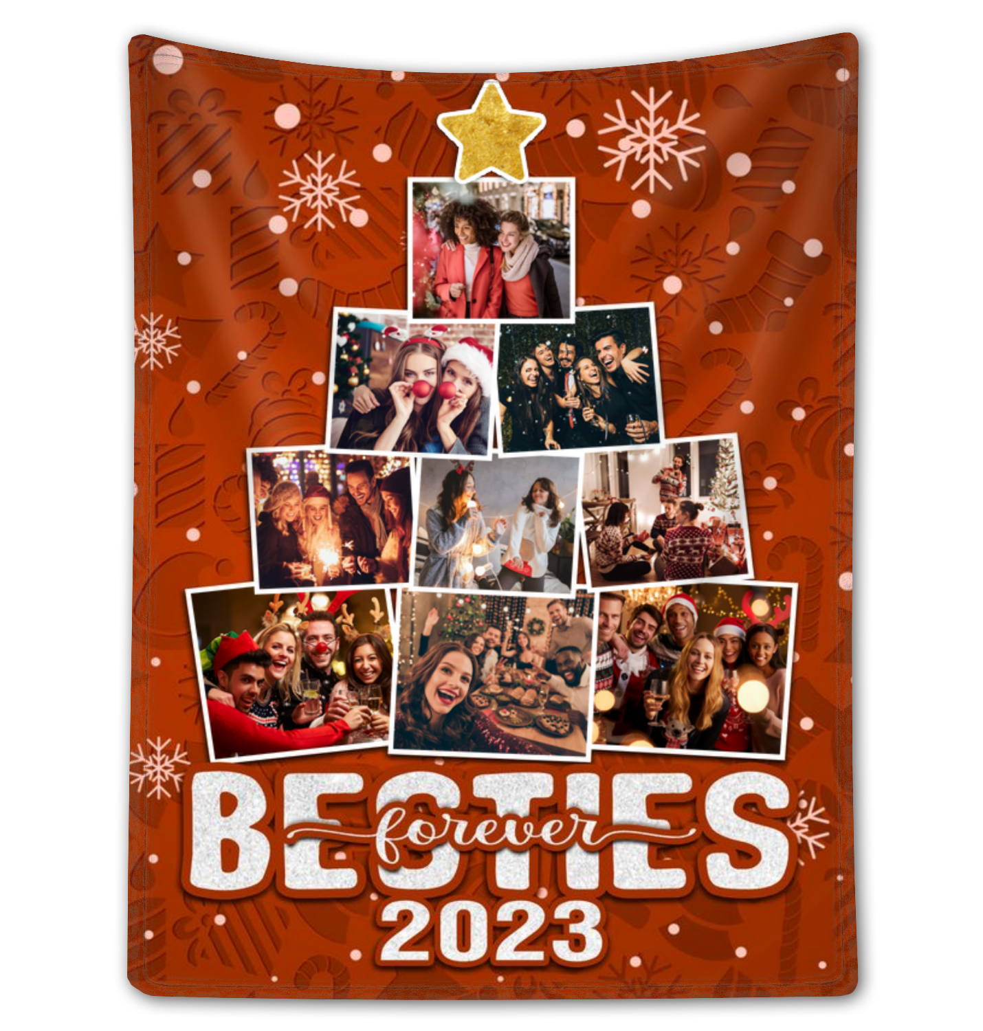 Christmas Gift For Best Friends Custom Photos Bestie Blanket