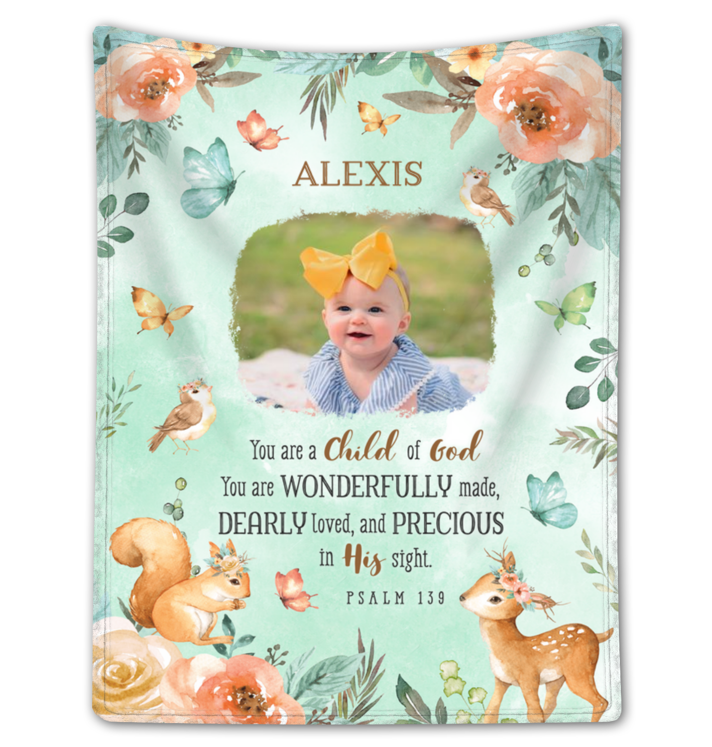 Custom Christmas Gift For Newborn Daughter Beautiful Daughter Blanket Fleece