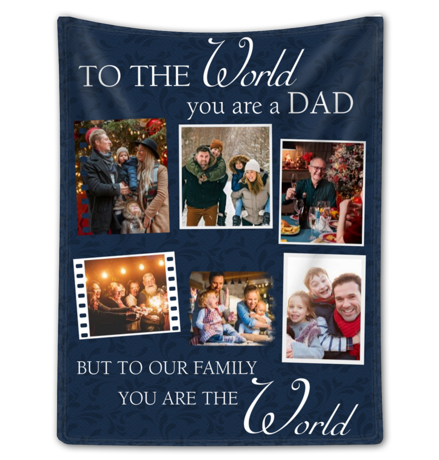 Blanket For Dad Christmas Gift Personalized Blanket Gift For Dad