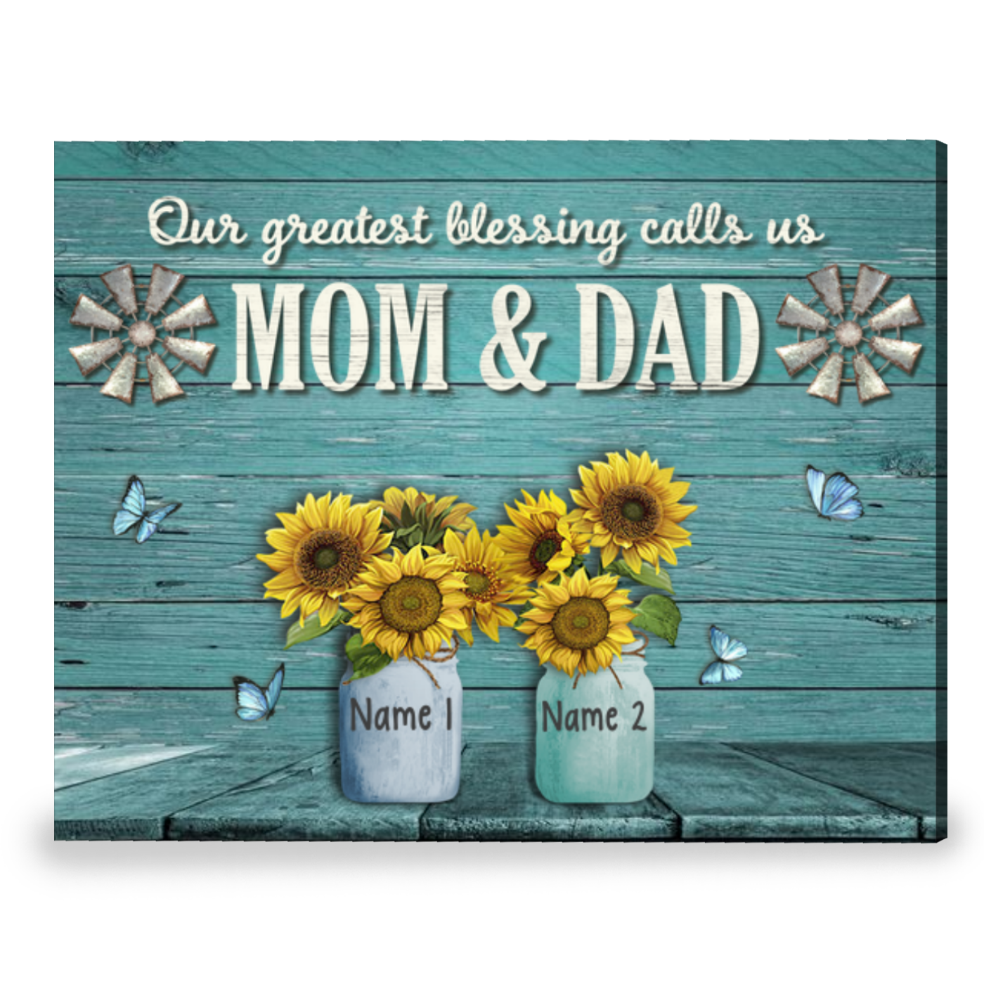 Customized Family Wall Decor Gift For Parents Canvas Print