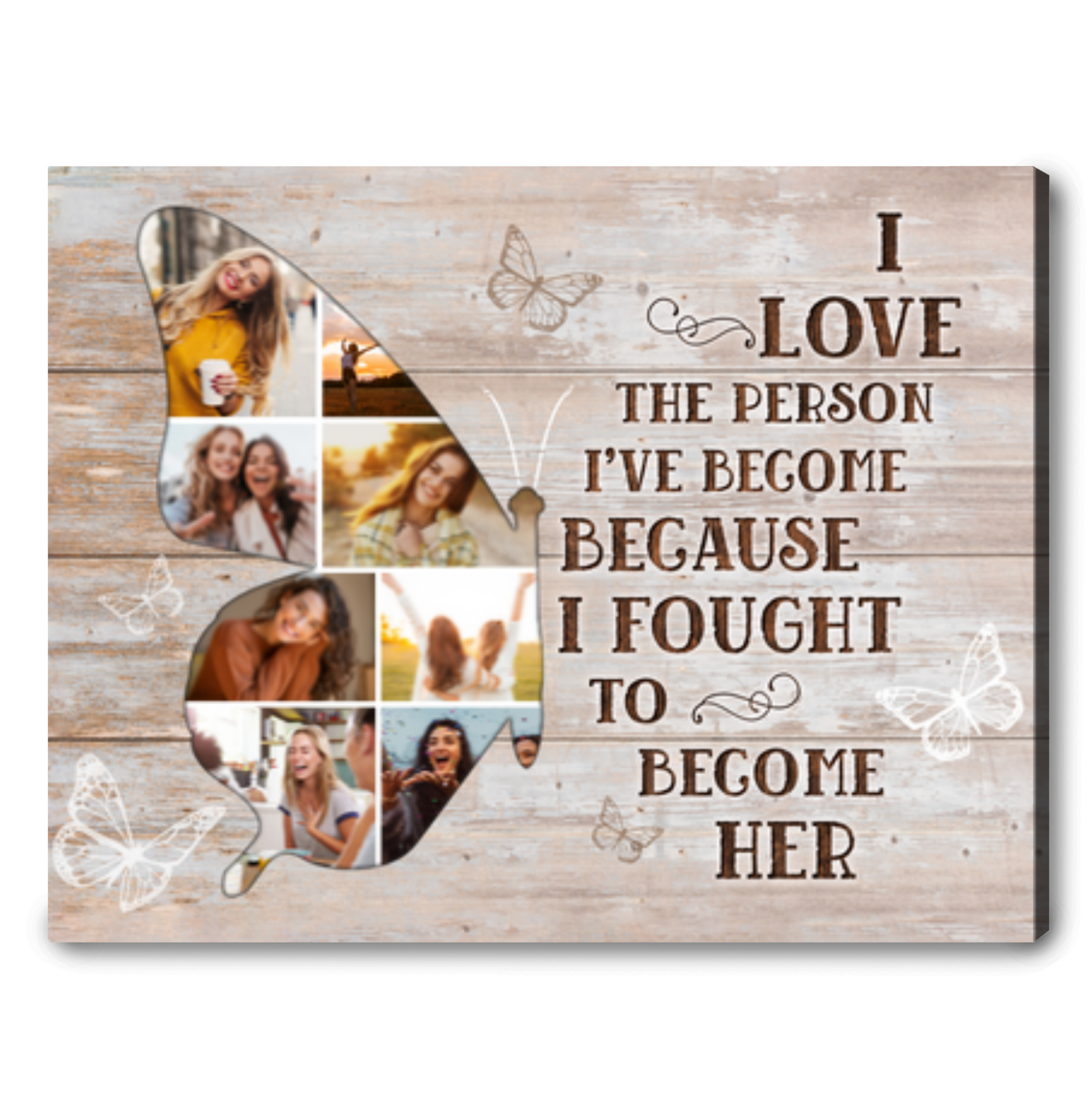 Inspirational Gifts For Women Motivational Gift Ideas Custom Photo Collage Canvas Wall Art