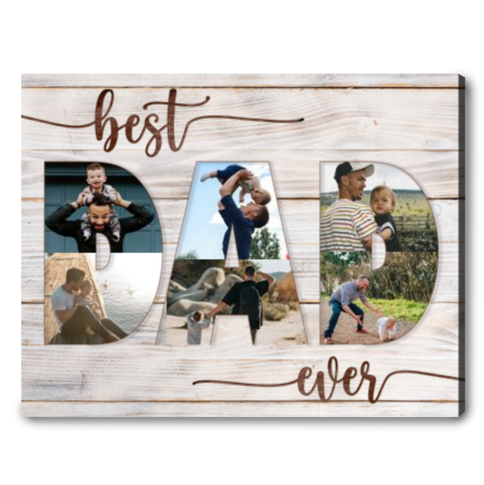 Happy Birthday Gift Ideas For Dad Personalized Photo Collage Canvas