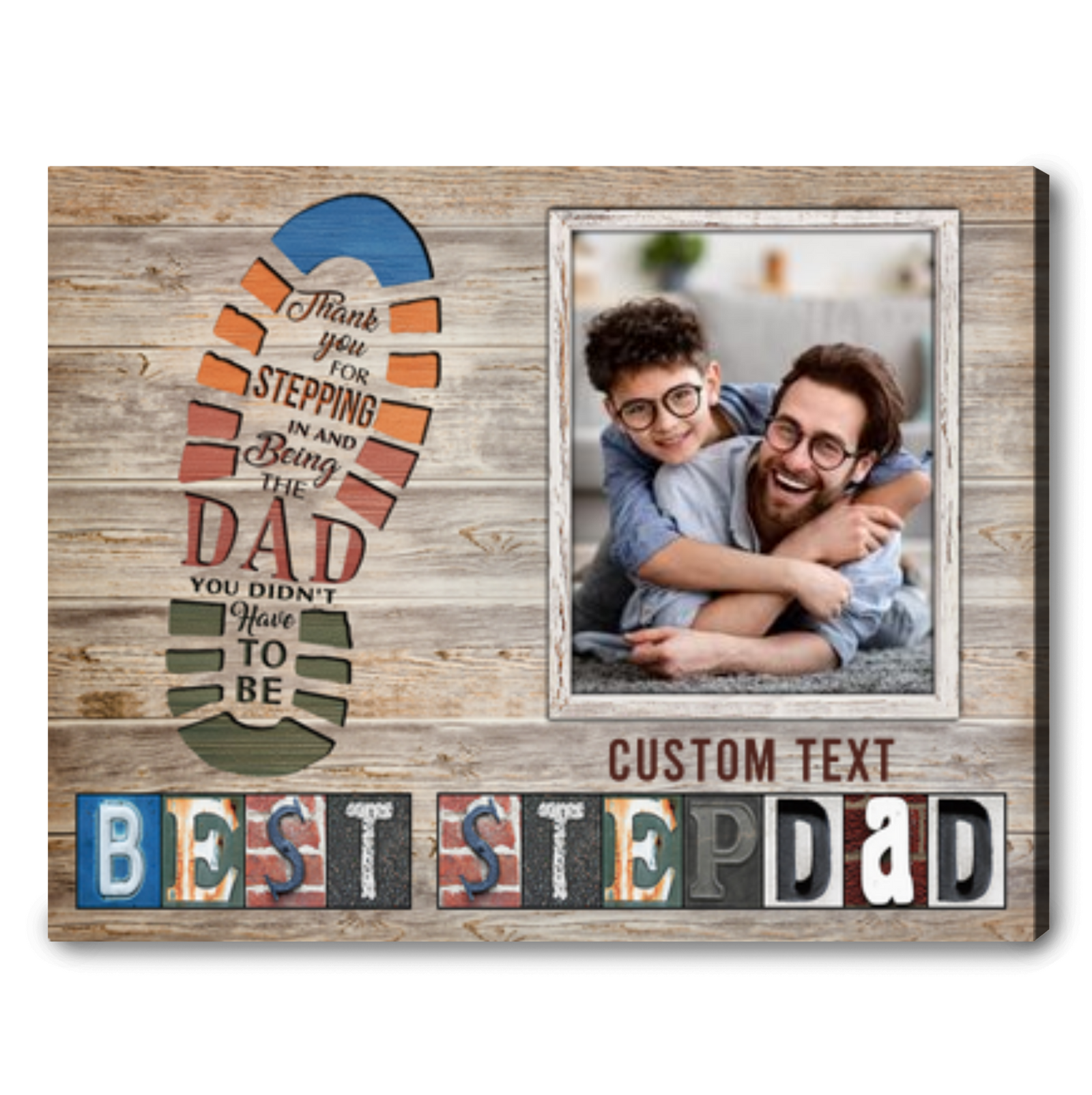 Stepdad Gifts For Christmas Father's Day Gift For Stepdad Personalized Stepfather Picture Gift