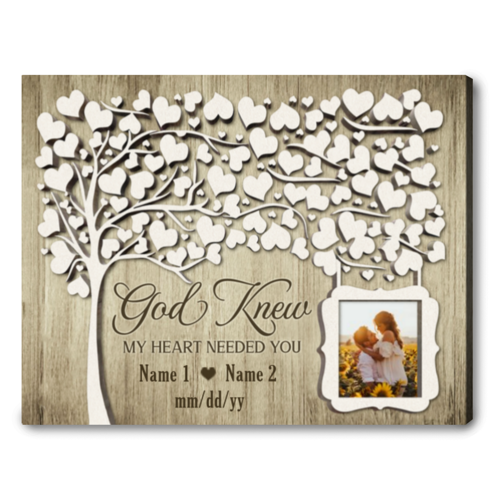 Customized Wedding Gifts Beautiful Tree Art Multiple Quote Canvas Print Ohcanvas