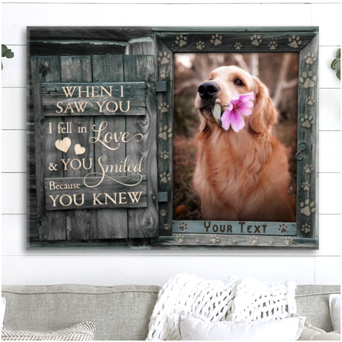 Custom Pet Portraits Dog Personalized Gifts Custom Canvas Prints Ohcanvas