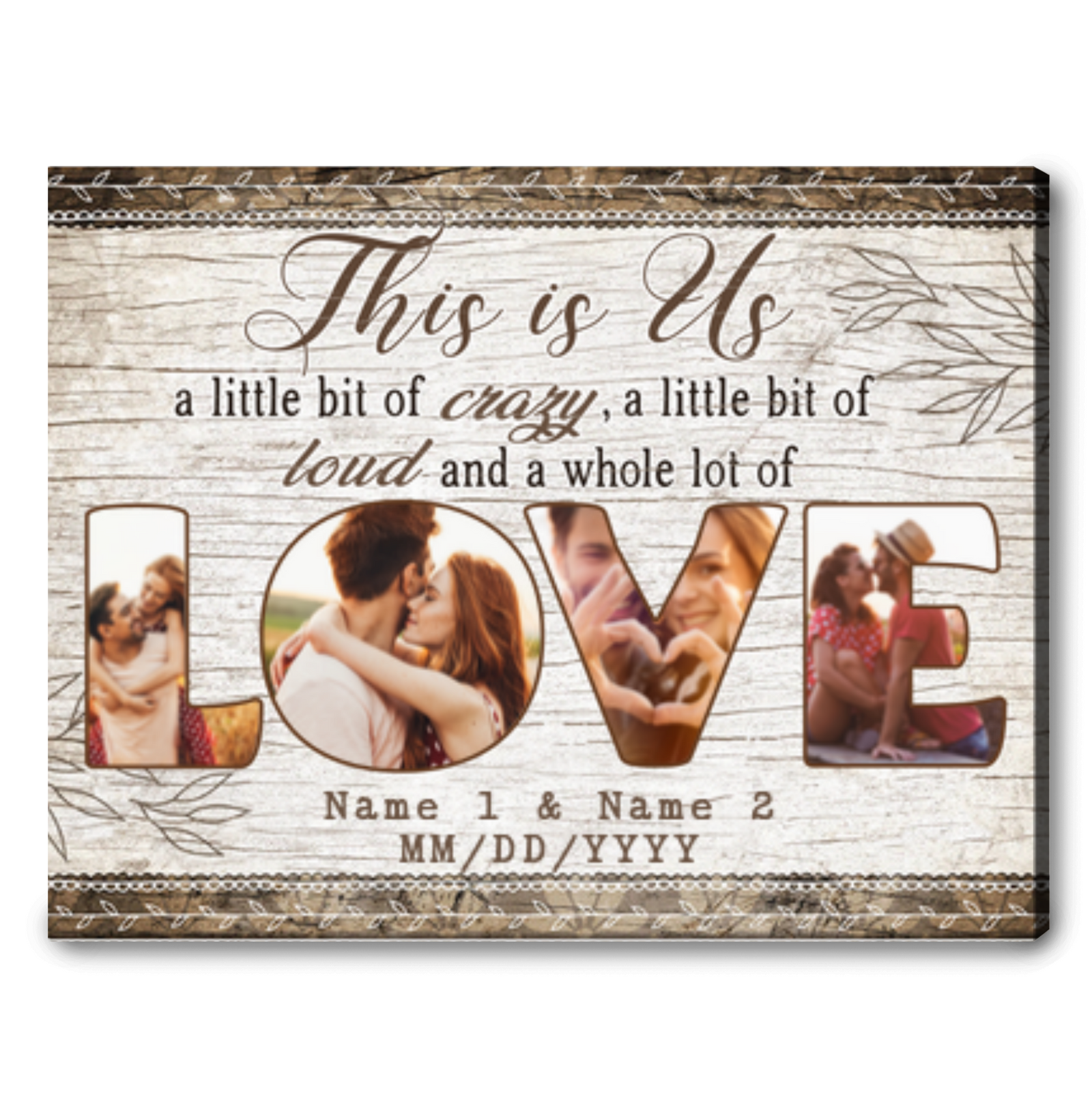 Personalized Couple Wall Art Custom Couple Photo Gifts Birthday Gift Ideas For Her For Him