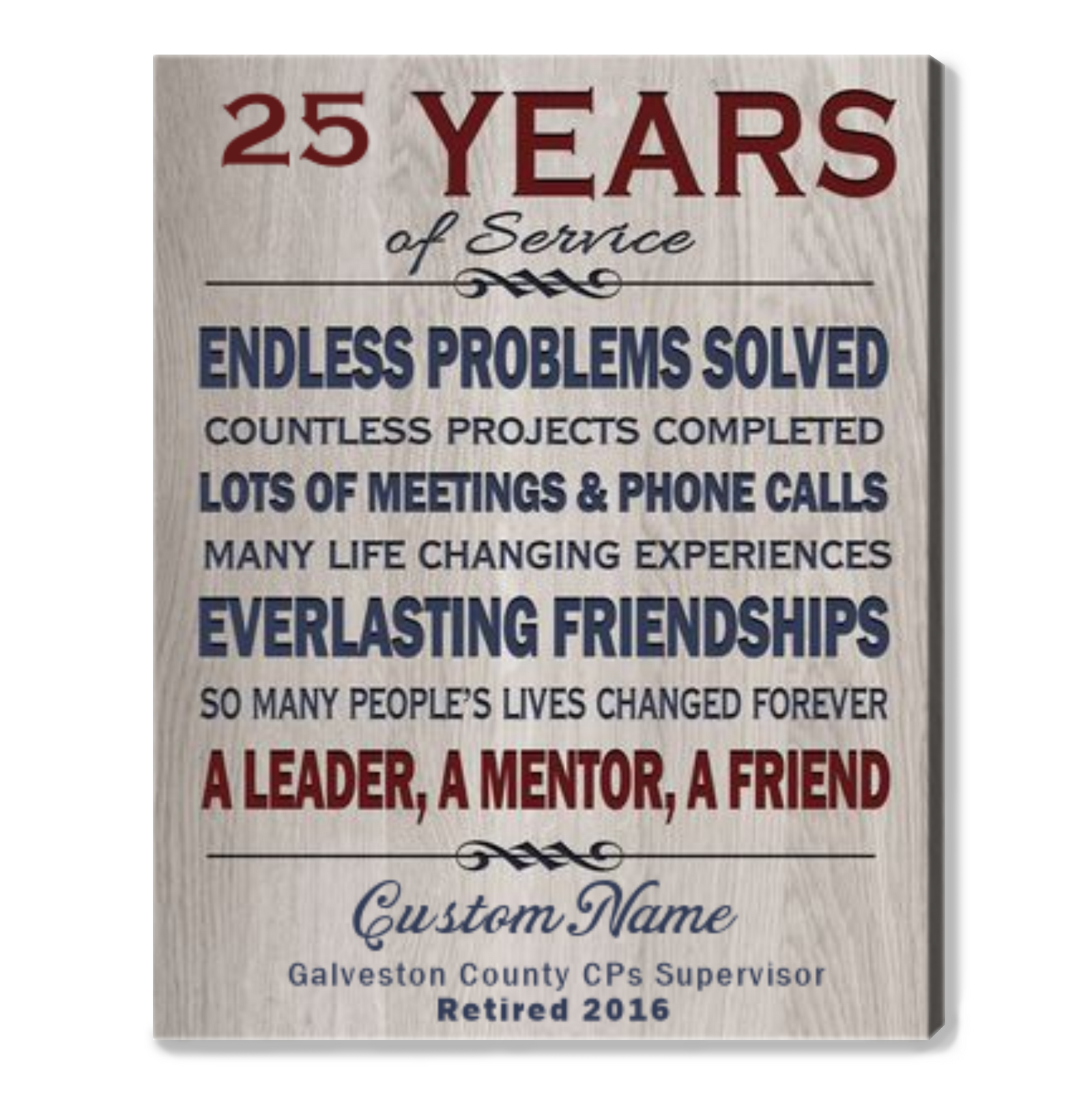 Work Anniversary Gifts By Year Personalized Retirement Gifts Thank You Gift For Coworker