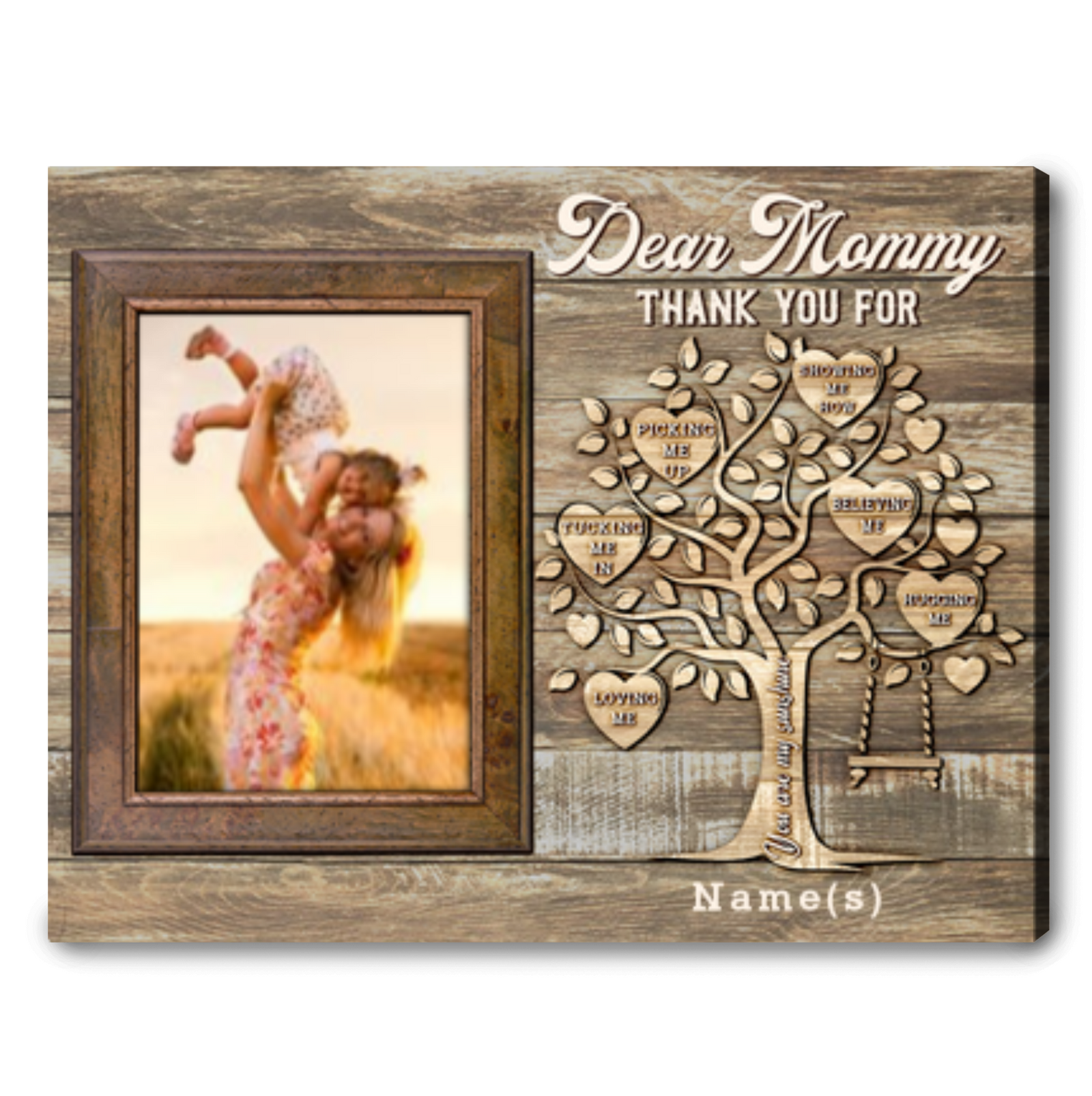 Custom Mother's Day Gifts Thank You Mother's Day Gifts